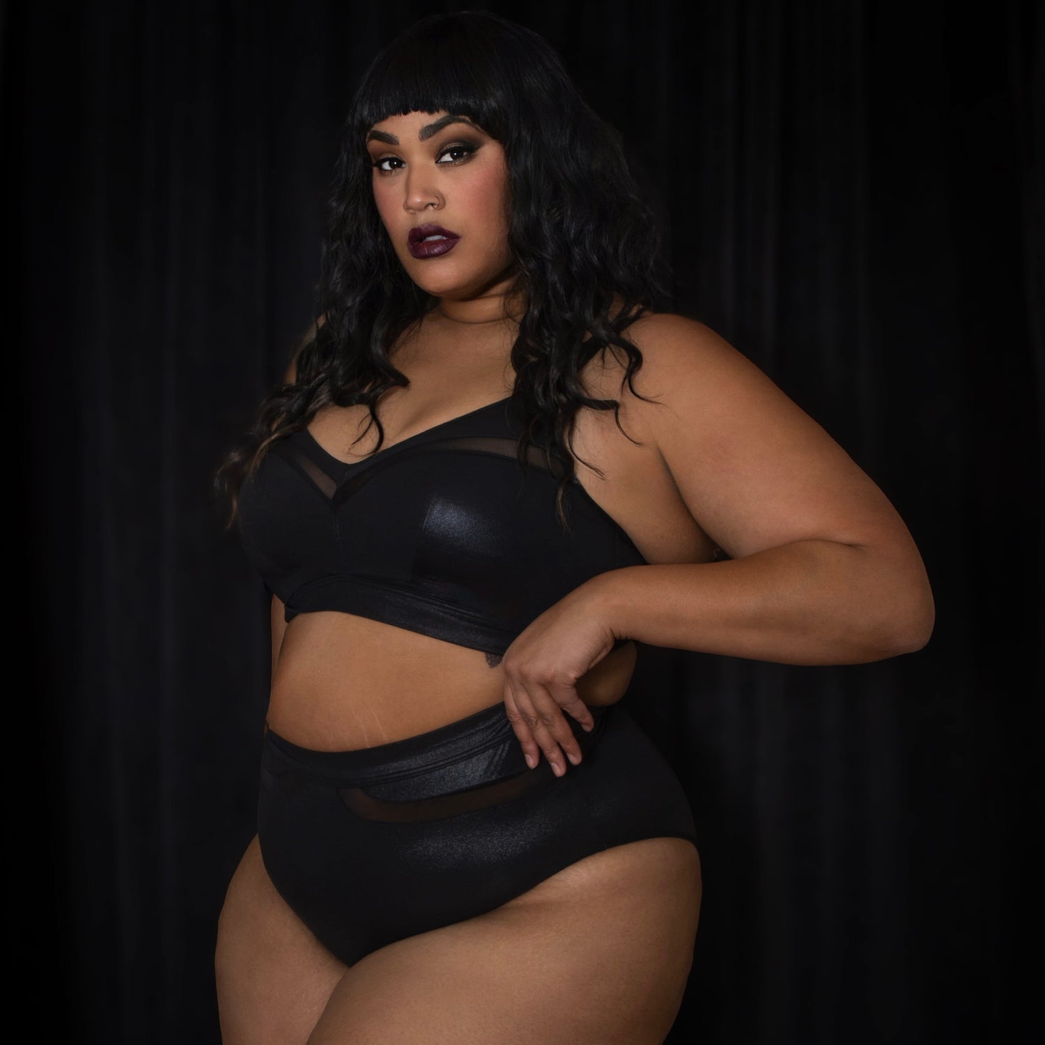 Siren Faux Leather Full Panties