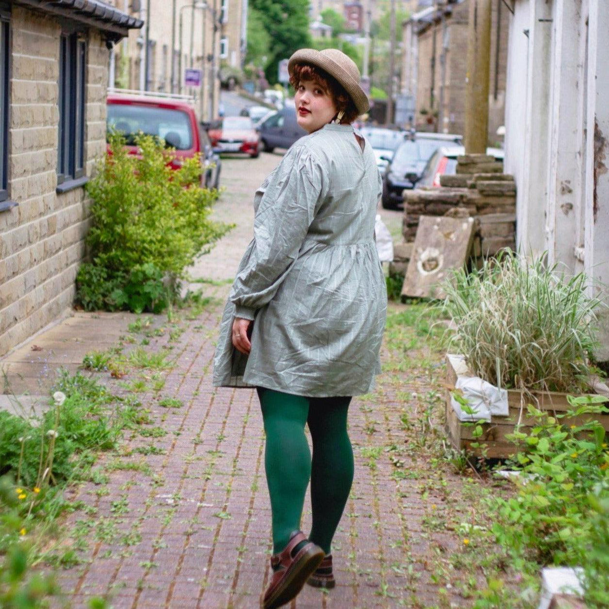 80 Denier Tights - Hit the Bottle Green - Snag
