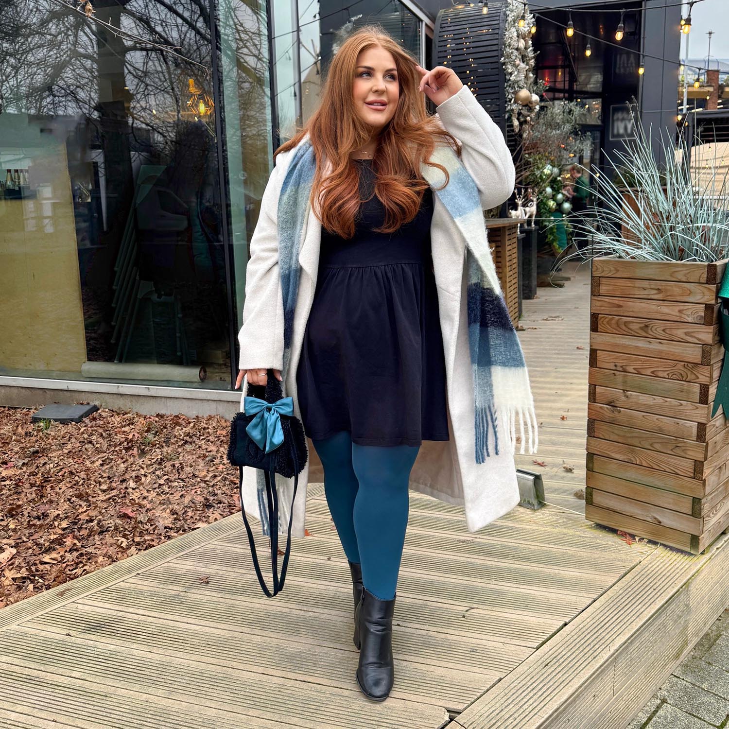 Opaque 80 Den Tights - Bone China