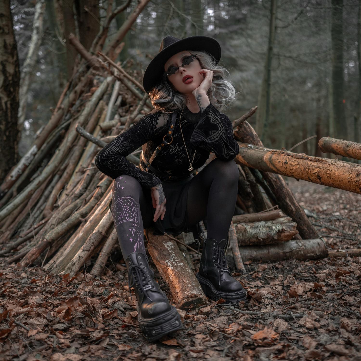 80 Denier Opaque Tights - Tarot