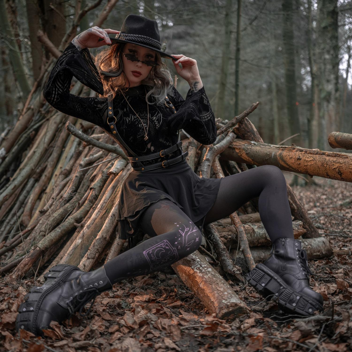 80 Denier Opaque Tights - Tarot