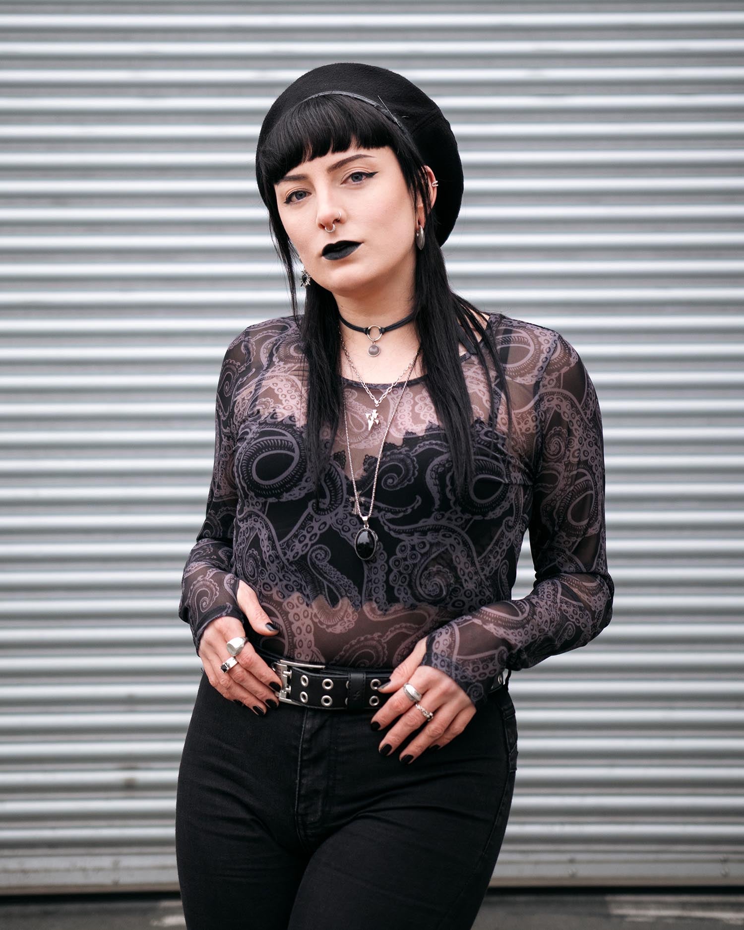 Kraken's Embrace Mesh Top | Goth Clothing | Snag – Snag Australia