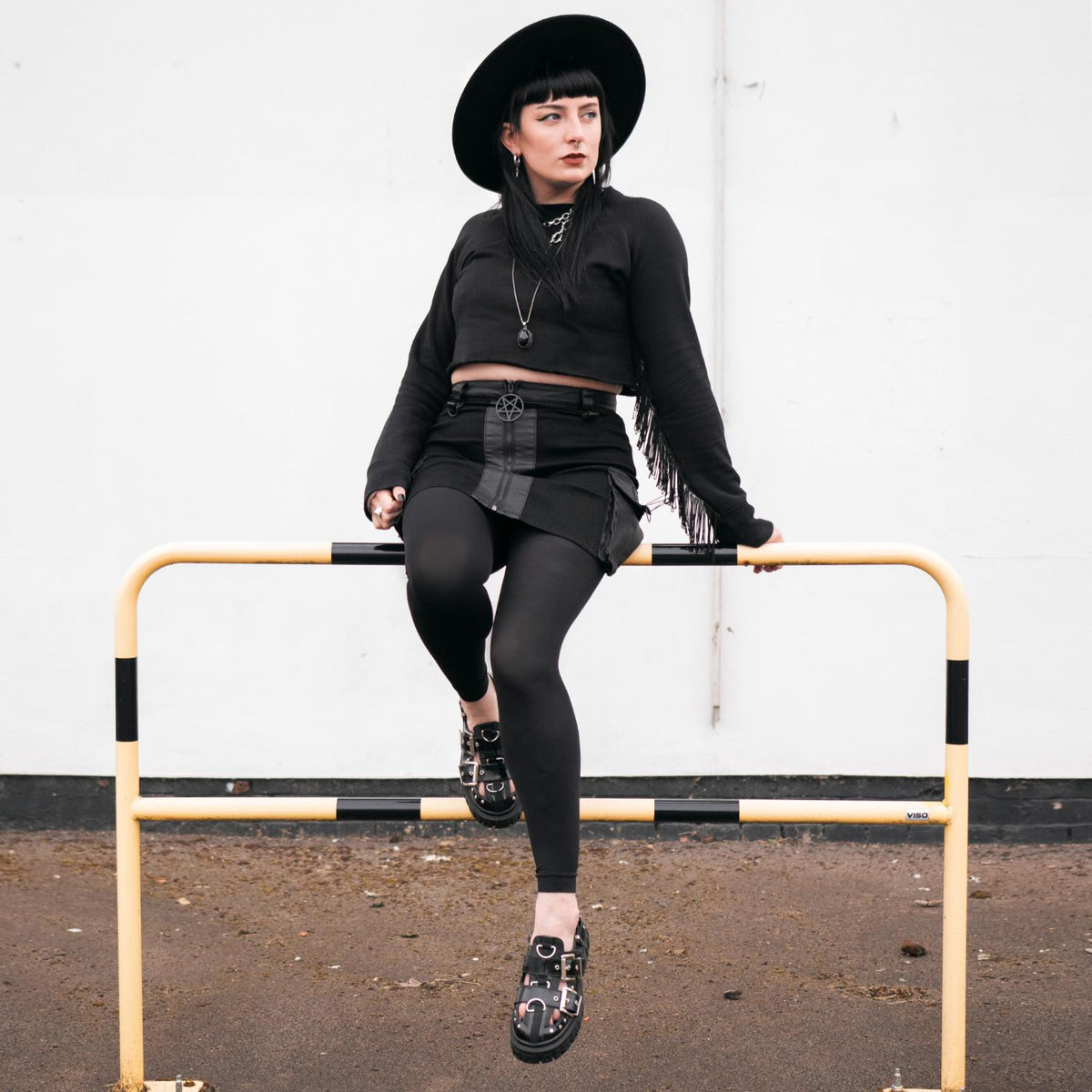 Stay Cool Footless 80 Denier Tights - Black