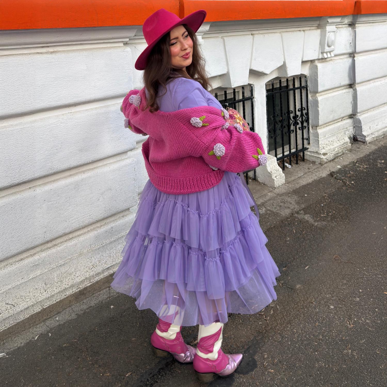 Mesh Skirt - Lavender