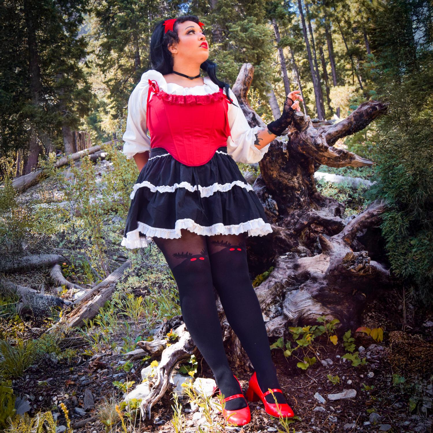 Halloween Tights - Mothman - Black
