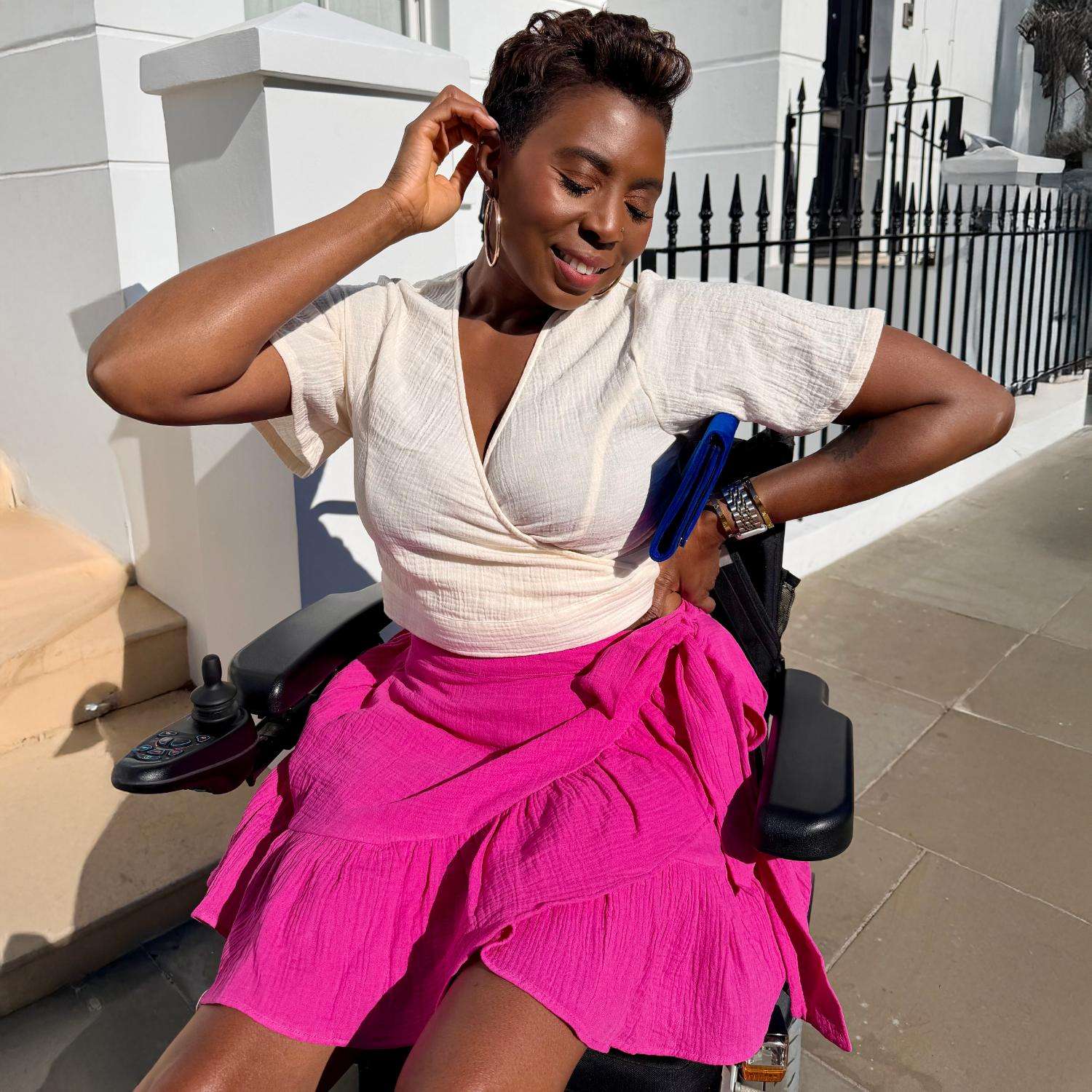 The Mary Cotton Gauze Skirt - Peony