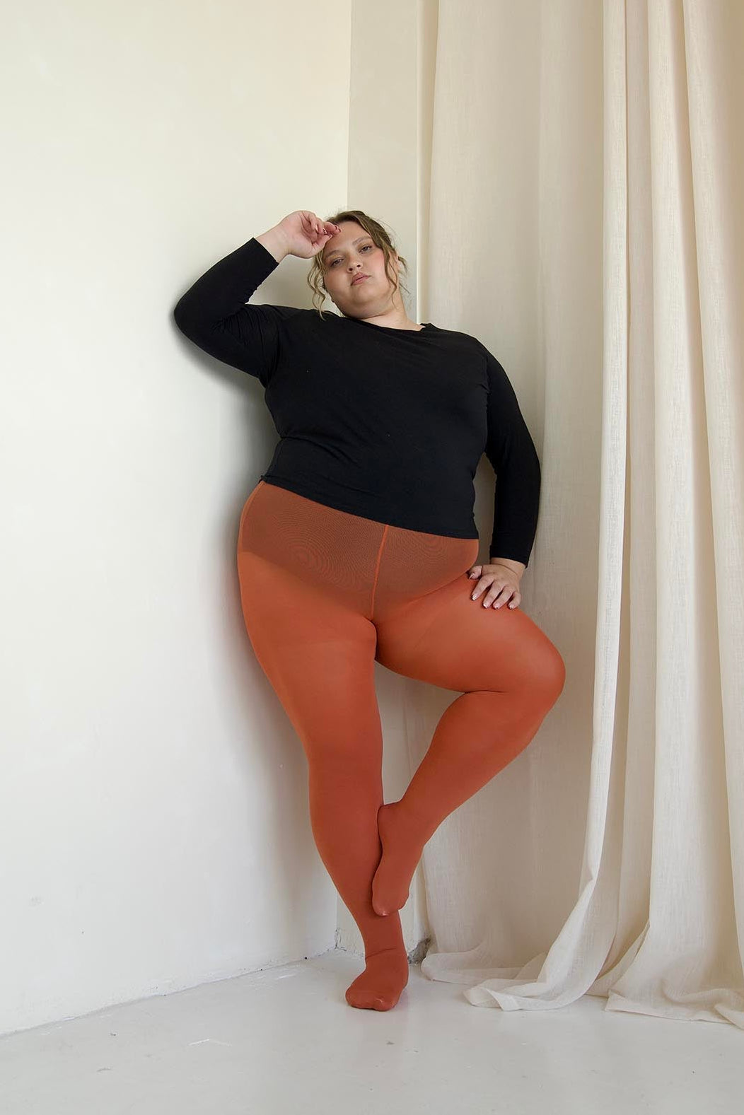 120 Denier Super-Opaque Tights - Pumpkin Spice
