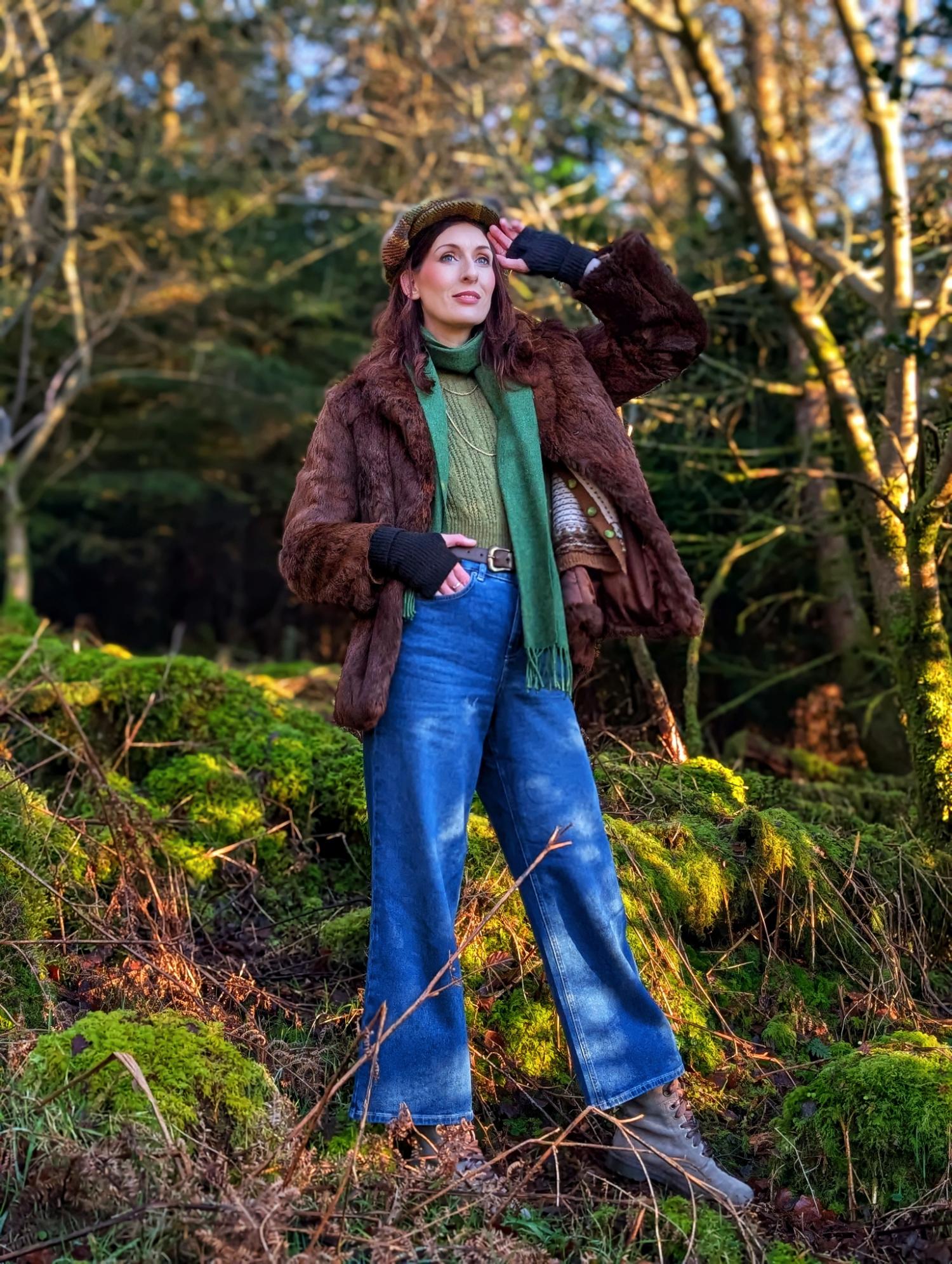 Organic Wide Leg Jeans - Atlantic