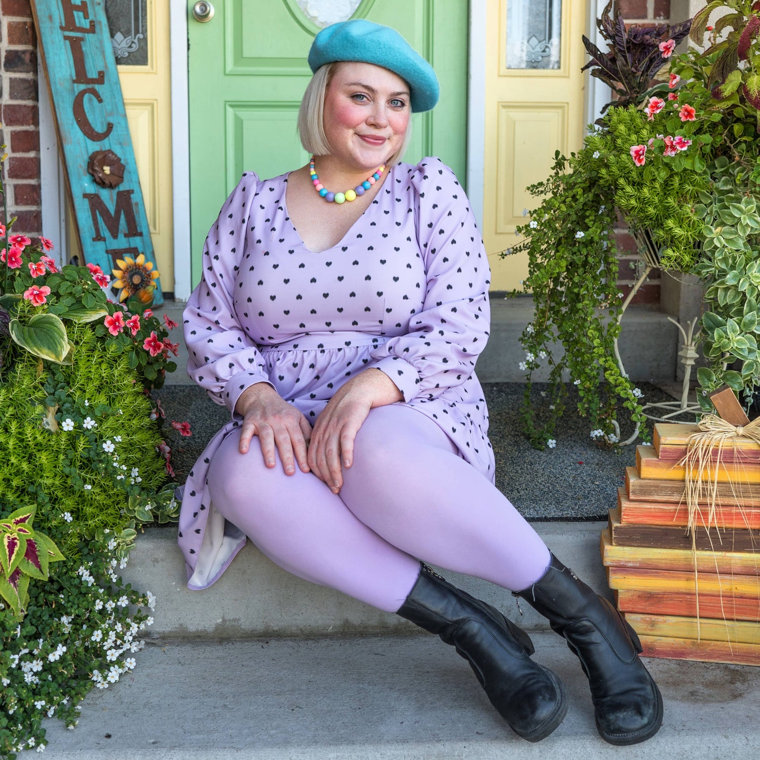 Super Opaque 120 Den Tights - Wisteria