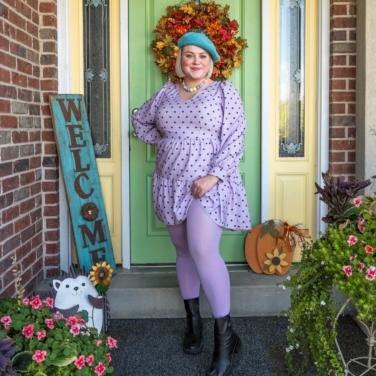 Super Opaque 120 Den Tights - Wisteria