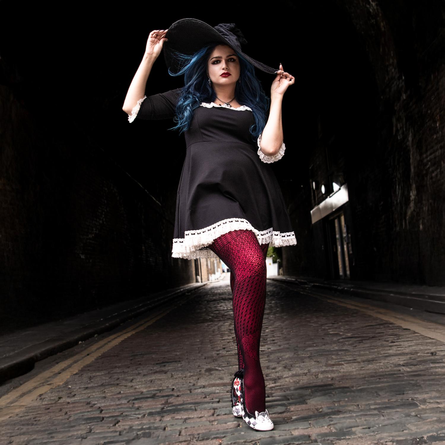 Halloween Tights - In Pieces - Black