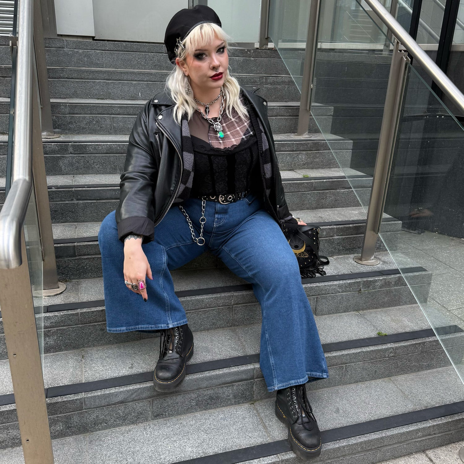 Organic Wide Leg Jeans - Atlantic