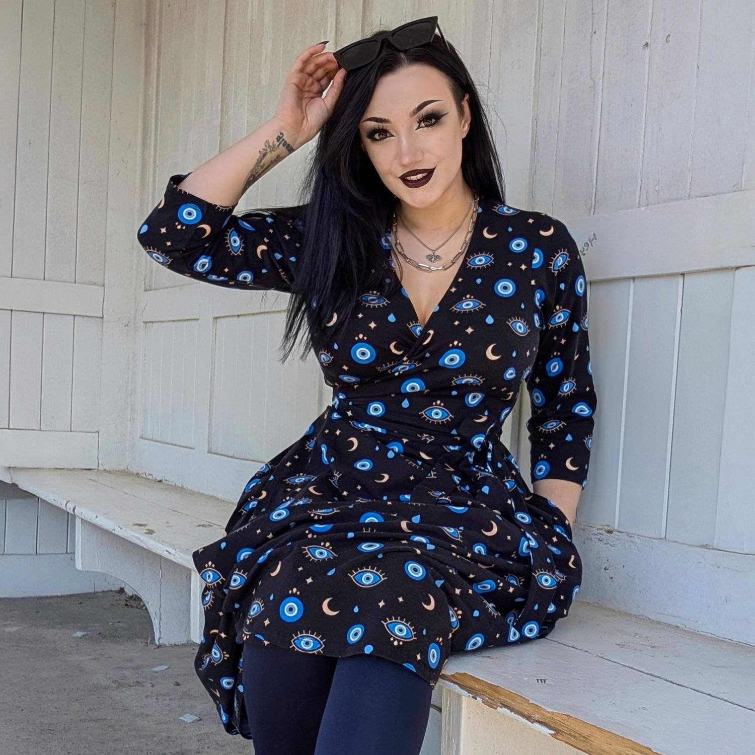 princess polly baby blue dress Closet London pleated cap sleeve mini dress in navy main image 0