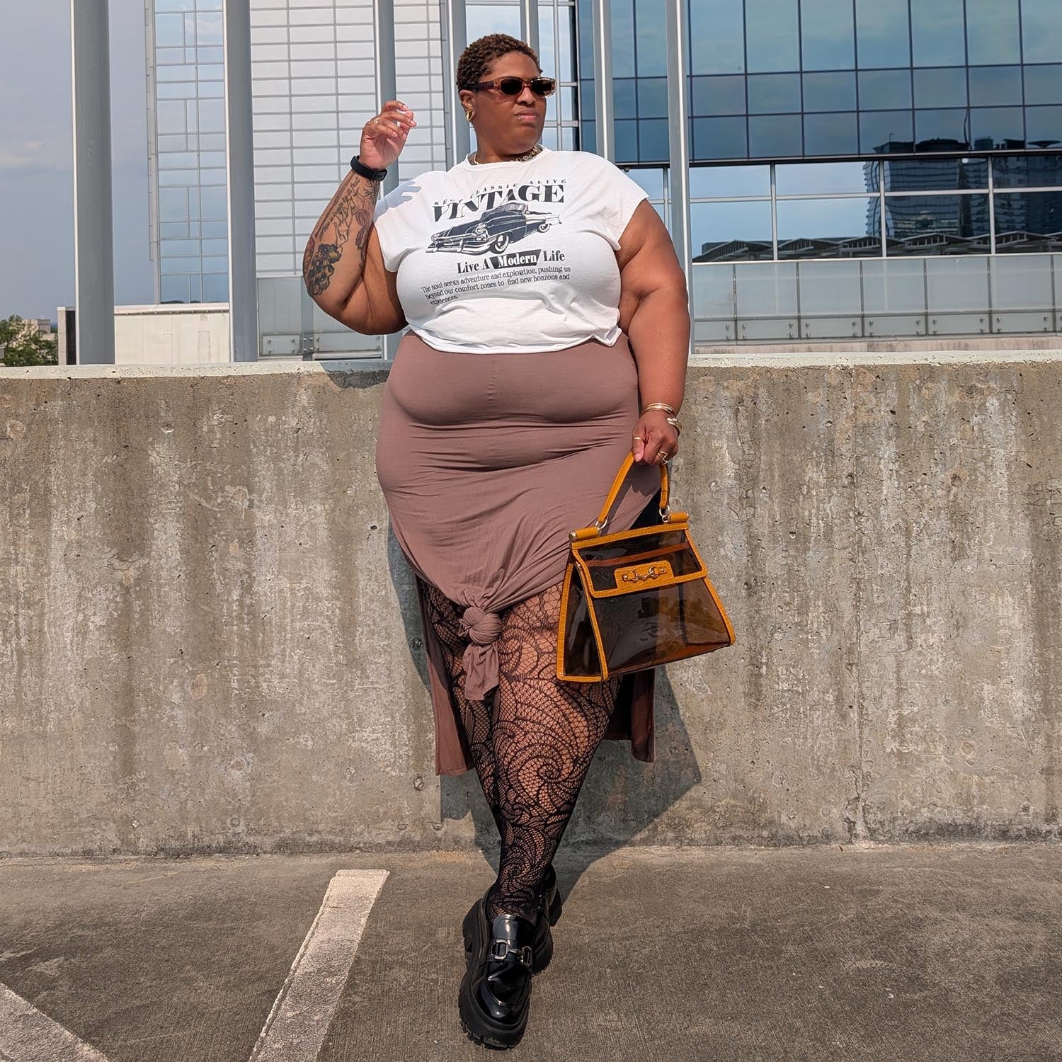 Thighs The Limit Fishnets - Timewarp - Black