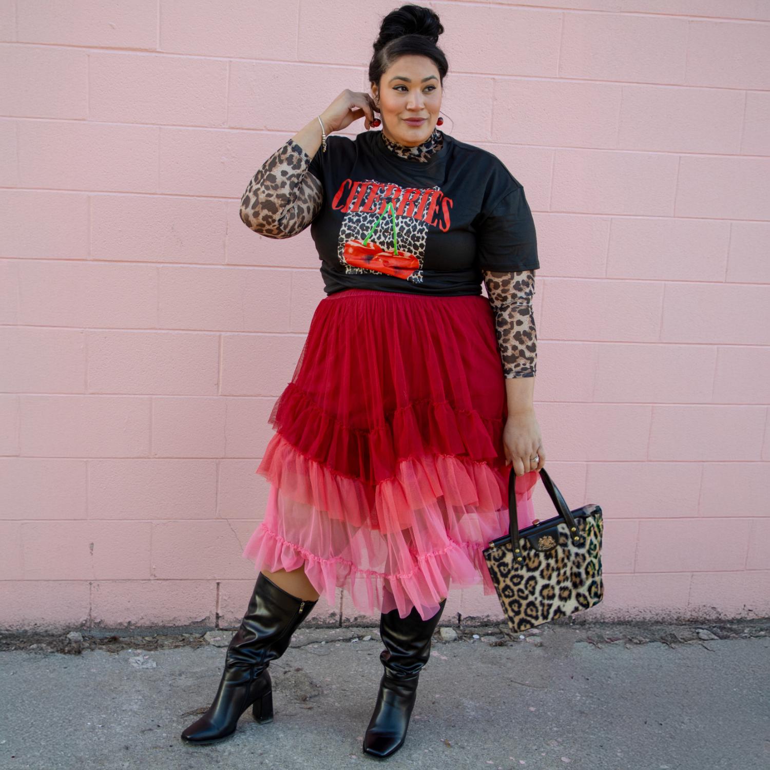 Mesh Maxi Skirt - Pirouette Ombre