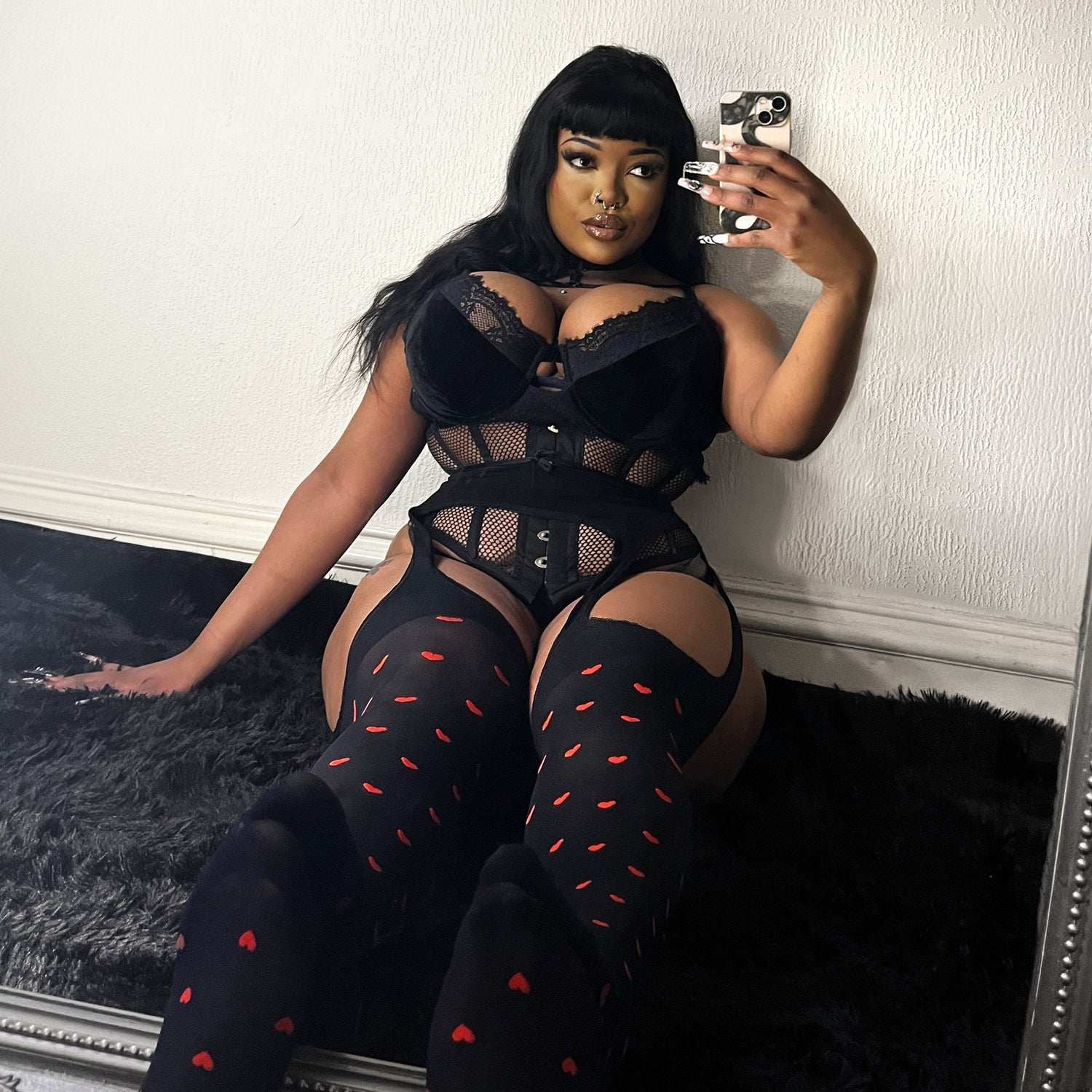 Sheer 30 Den Mock Garter - Love Me