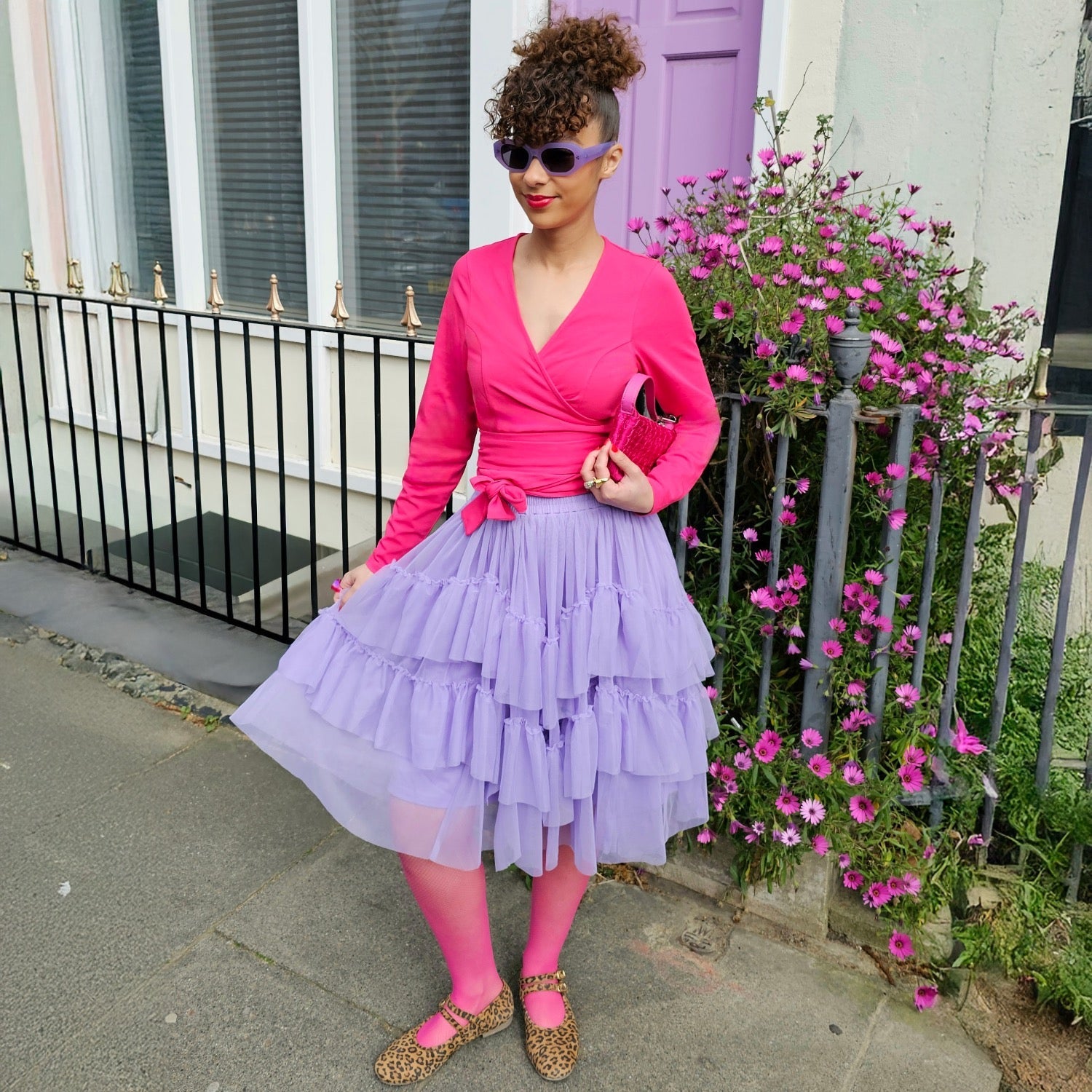 Mesh Skirt - Lavender