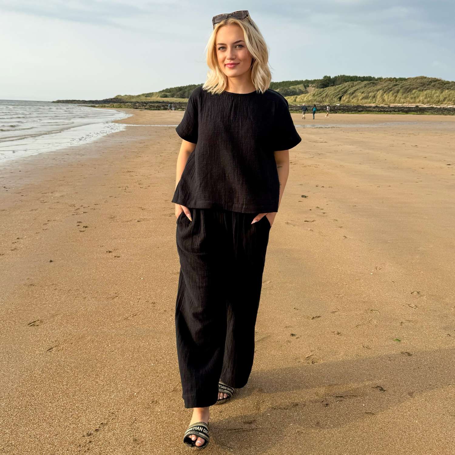 The Ida Cotton Gauze T-Shirt - Black