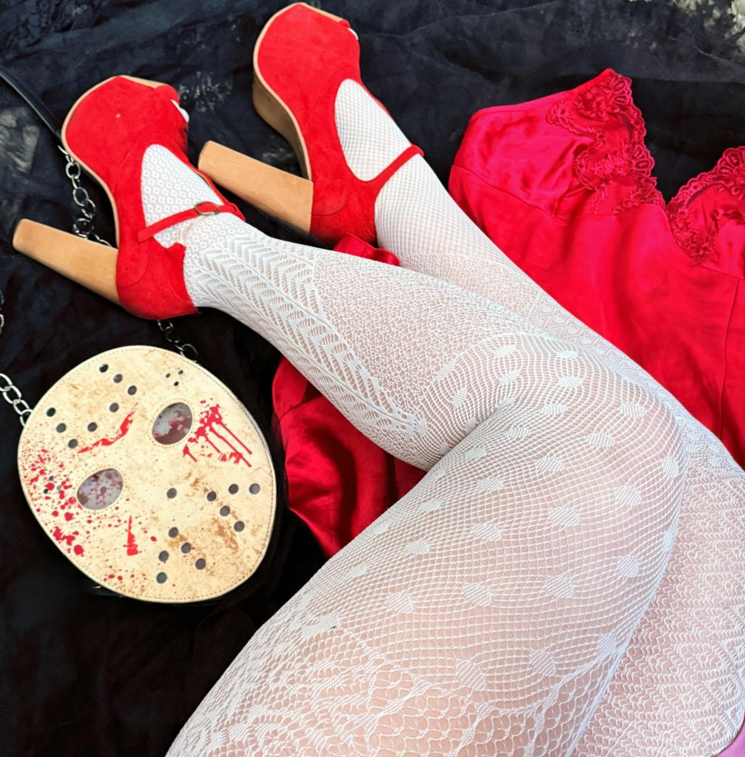 Halloween Tights - In Pieces - Snowball