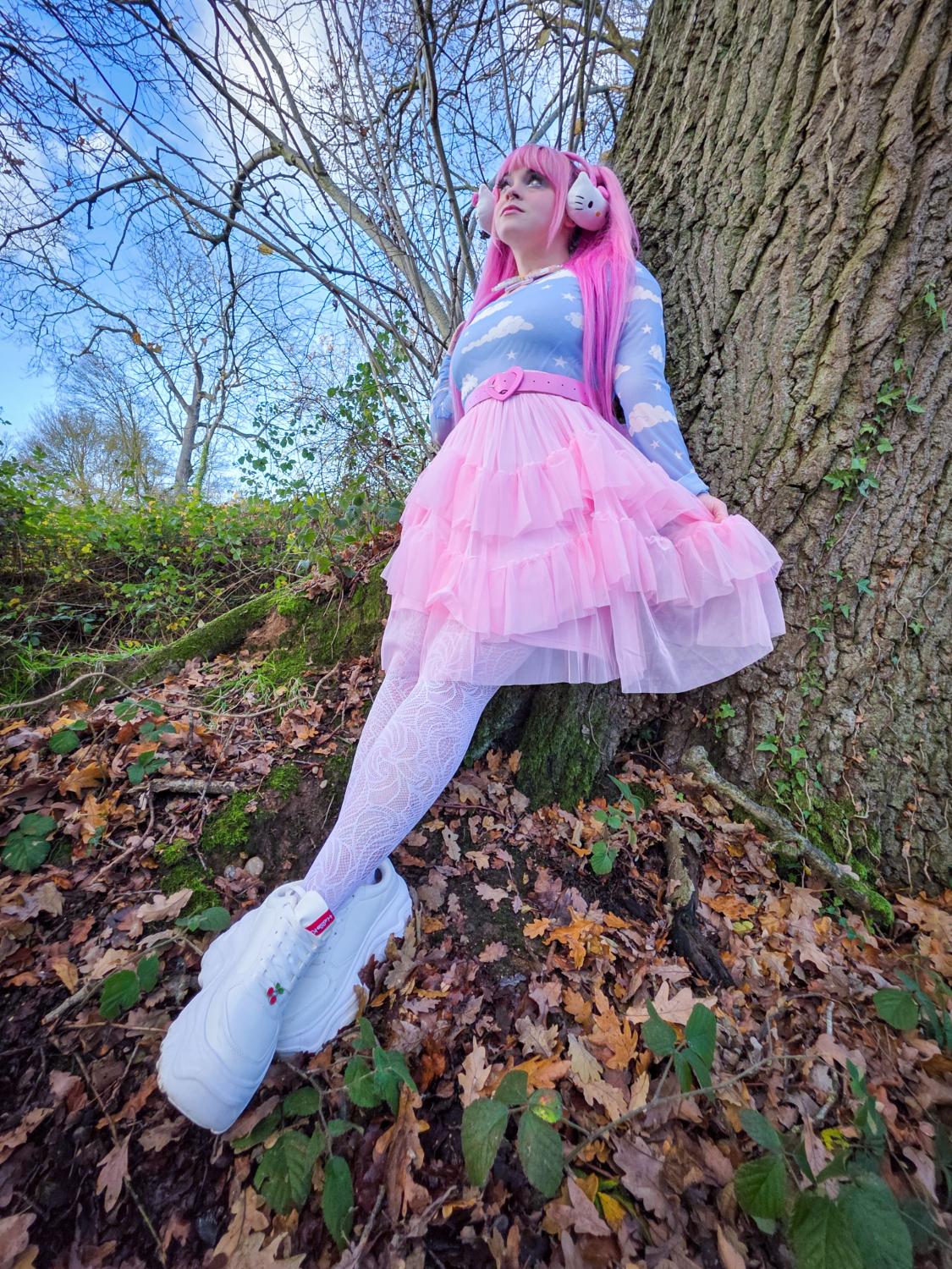 Mesh Skirt - Flushing Pink