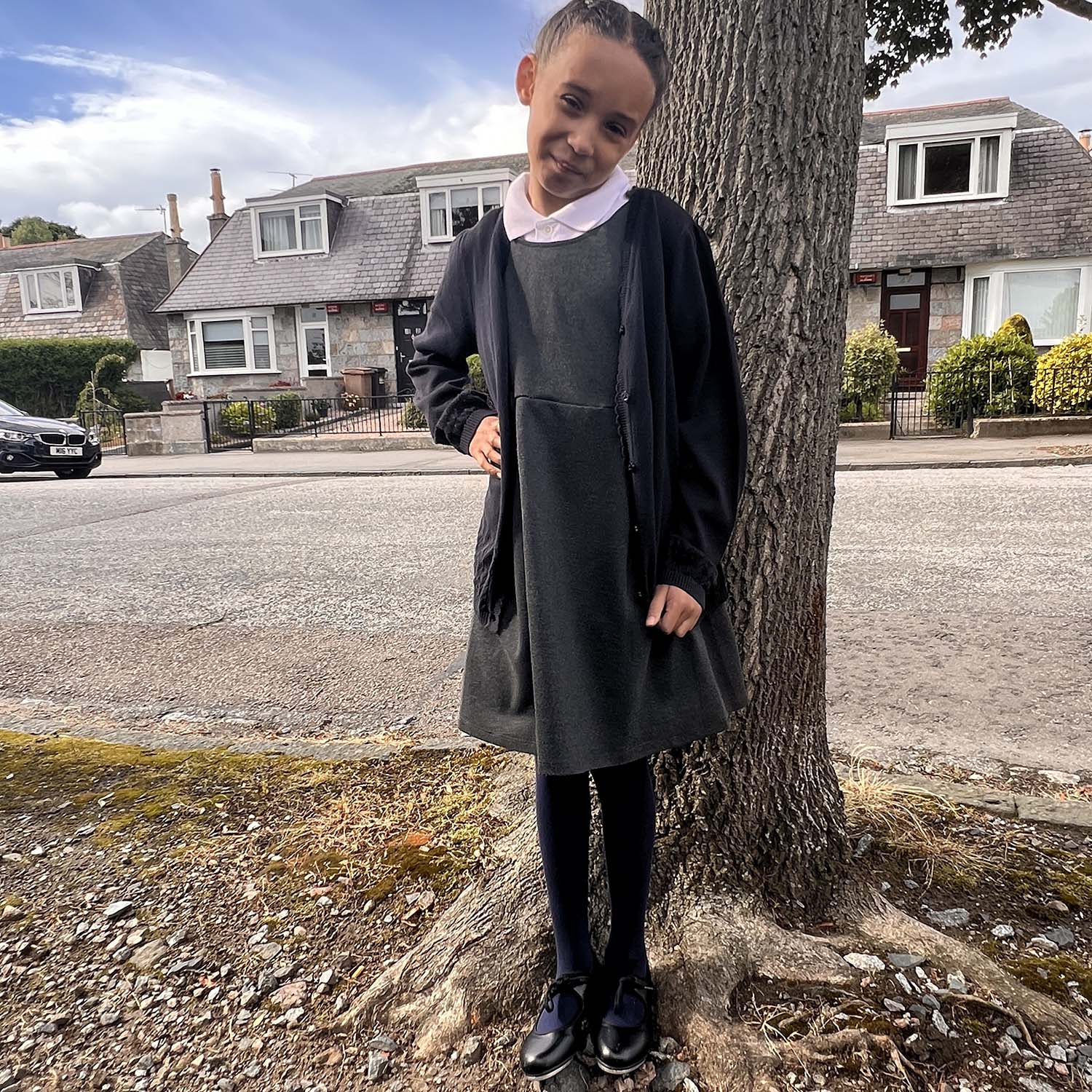 navy dress with black tights Navy Dress Black Tights Brown Boots A Fresh Take On Winter Style Alexandra Moss