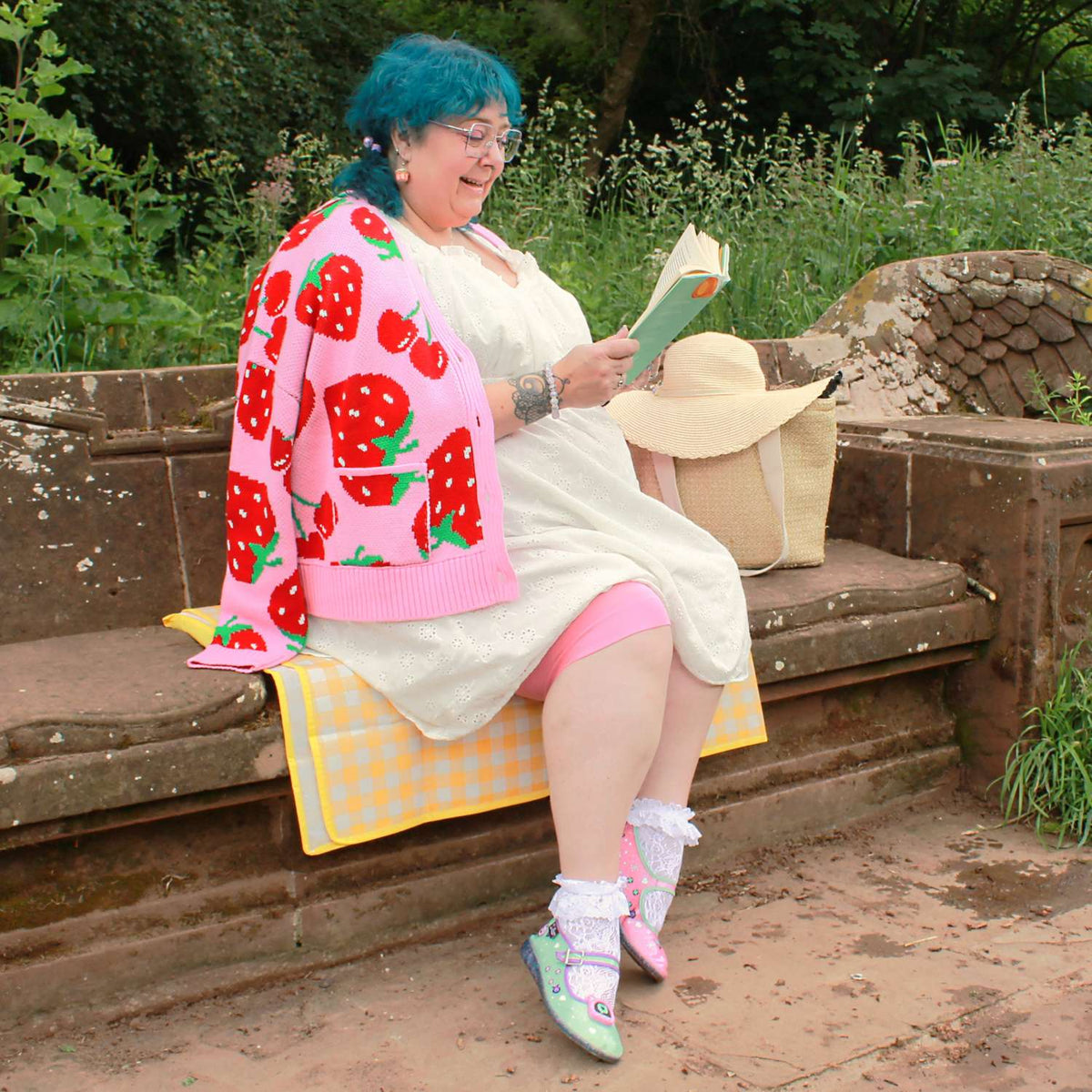 Cotton Cardigan - Strawberry