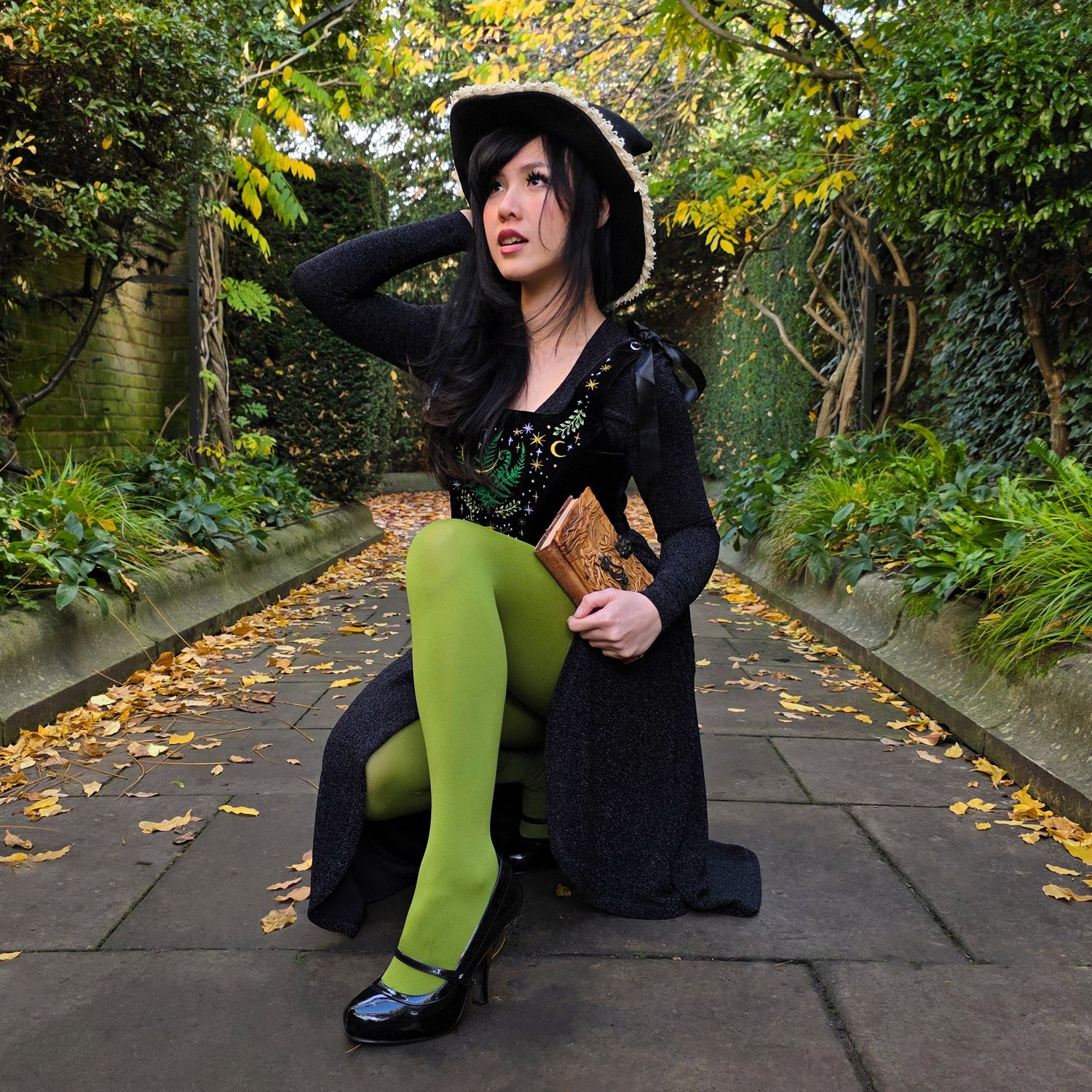 Super Opaque 120 Den Tights - Fern