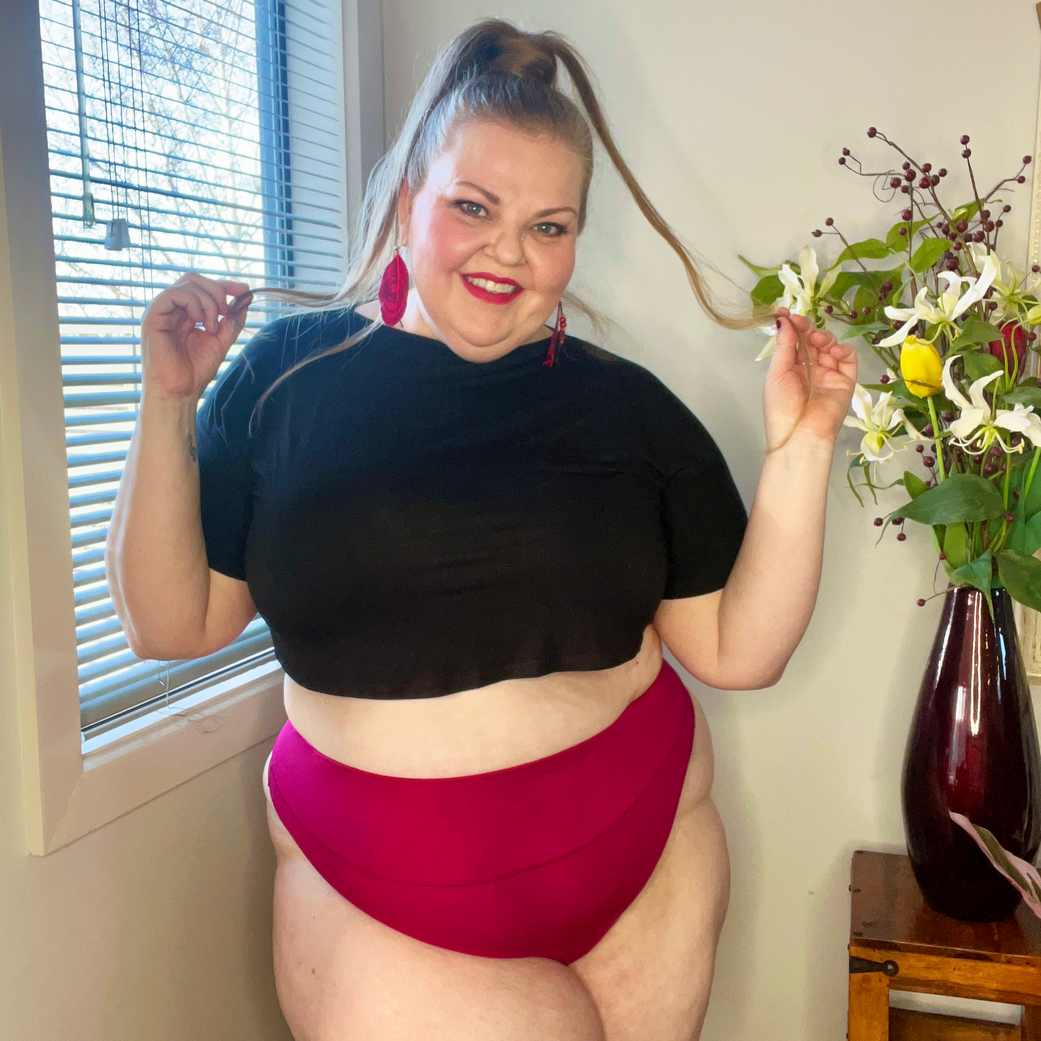 Organic Cotton G-String - Raspberry Pie