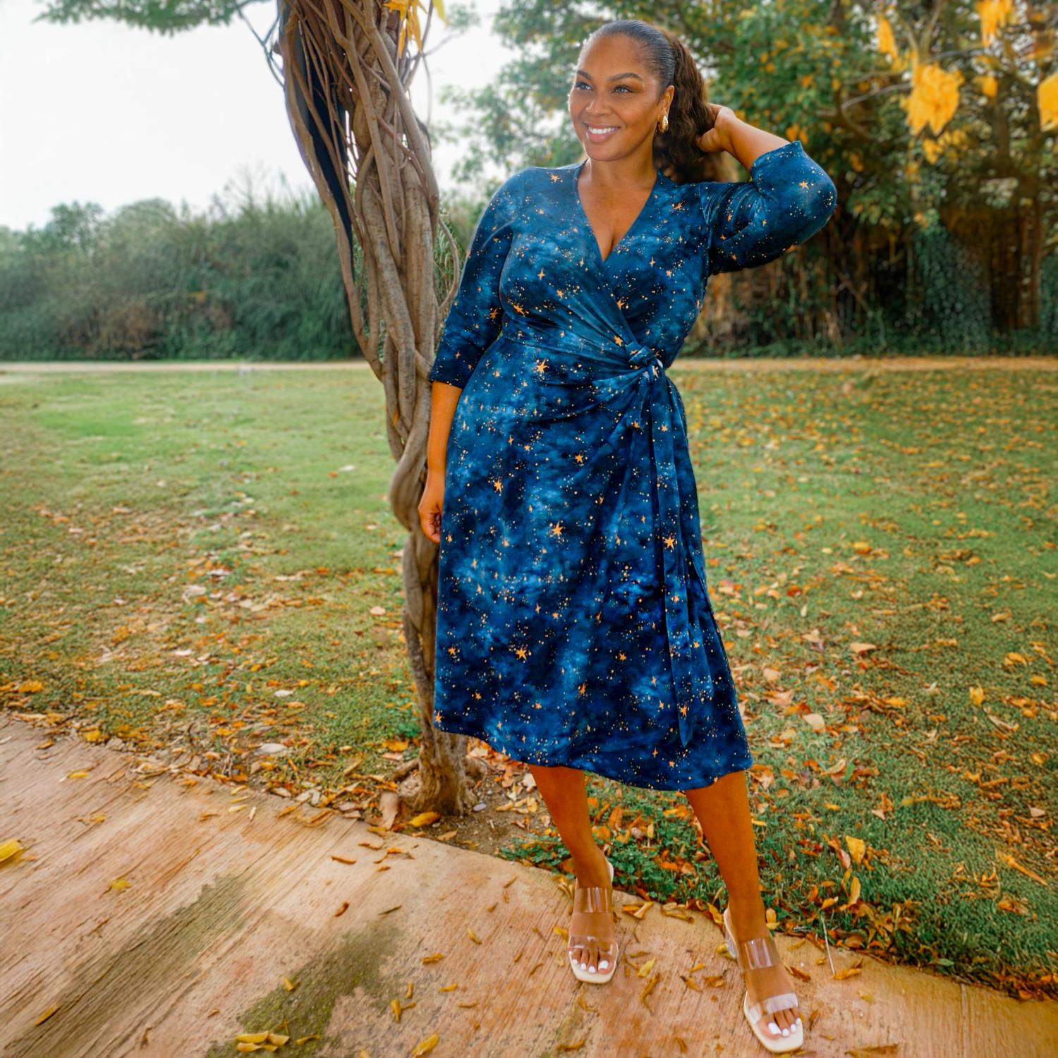 Nebula Wrap Dress