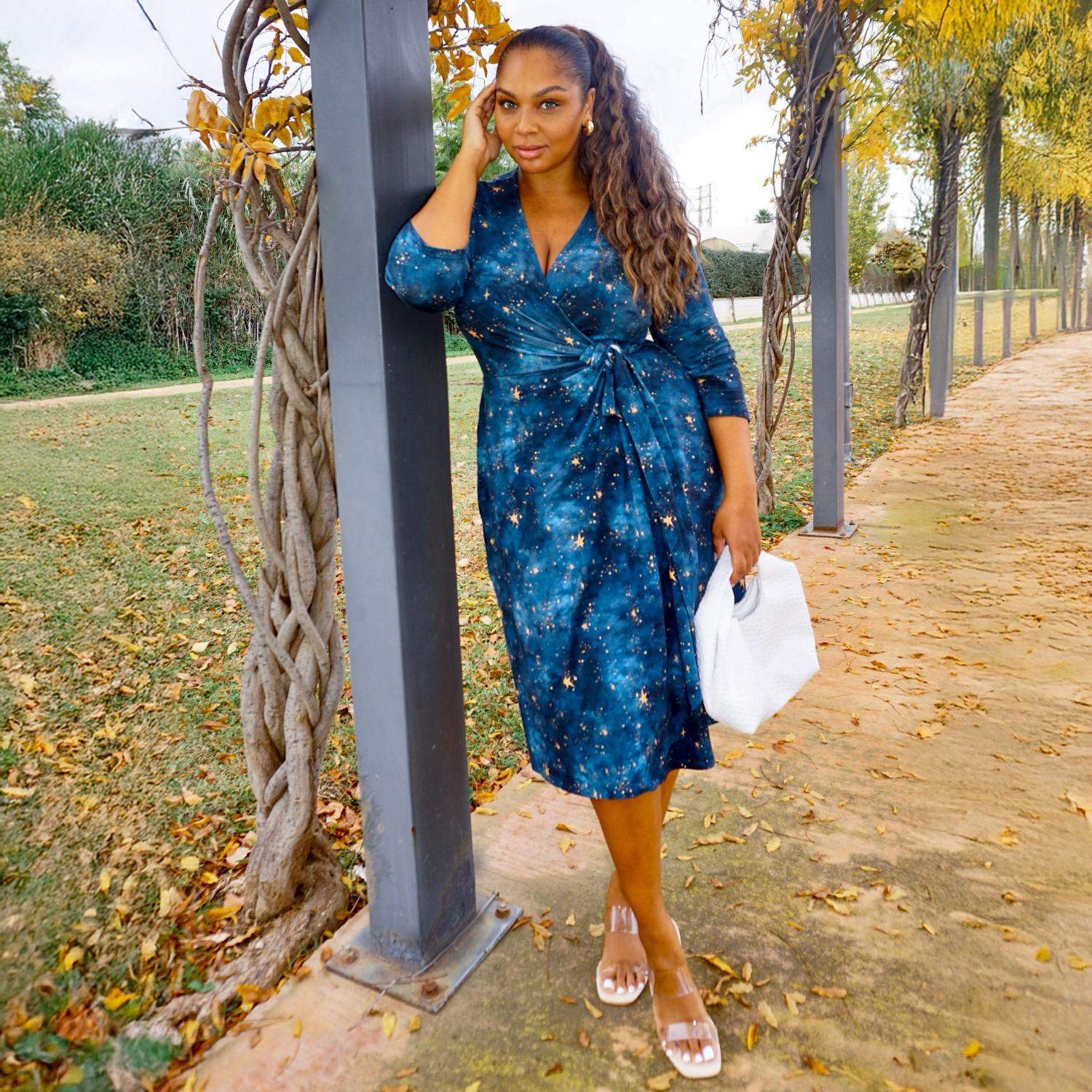 Nebula Wrap Dress