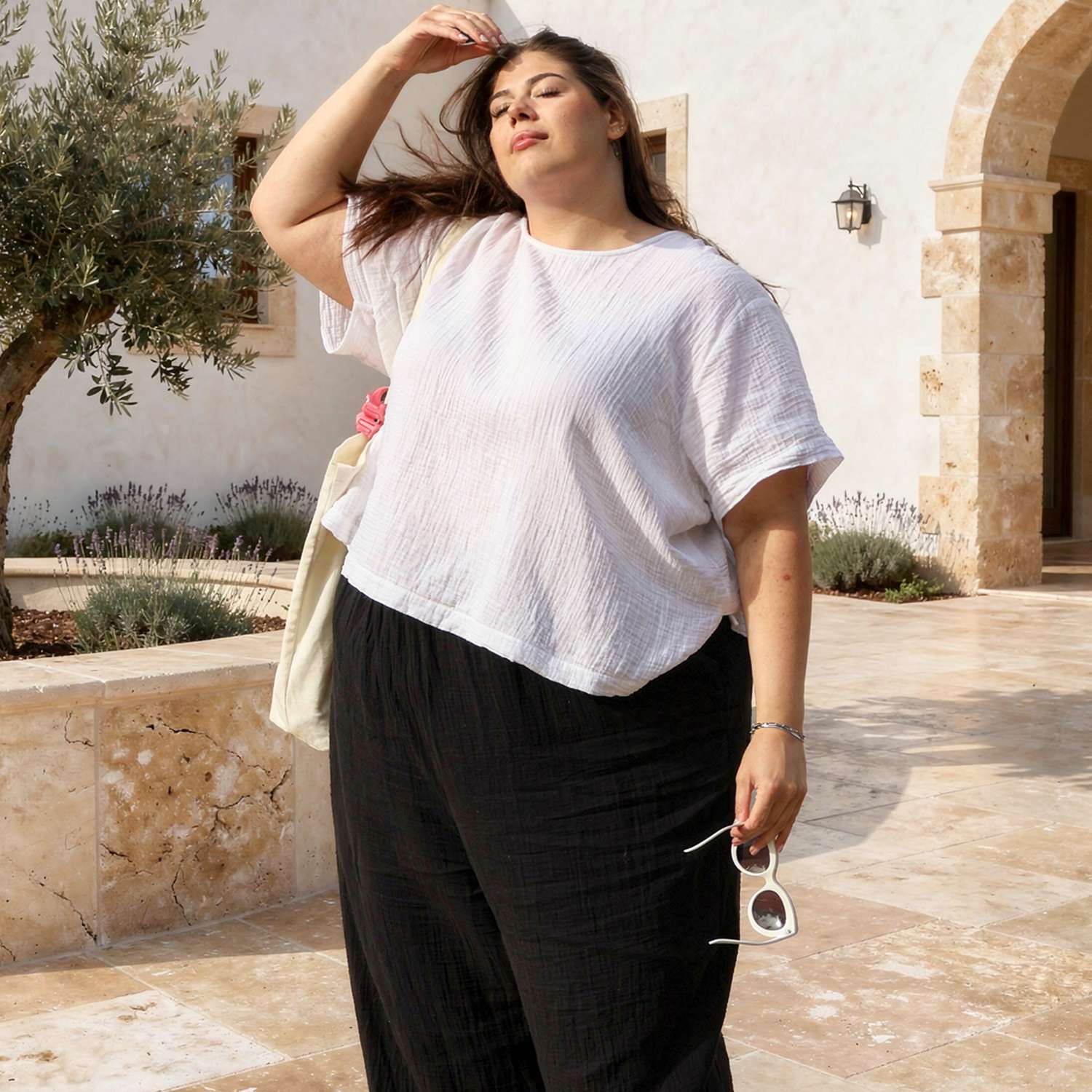 The Ida Cotton Gauze T-Shirt - White