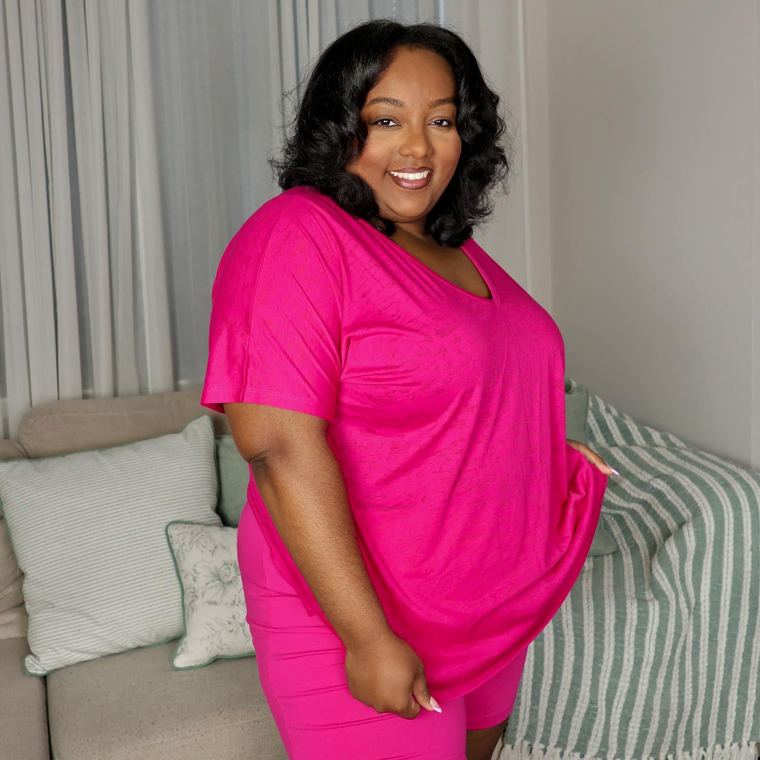 Organic Cotton Femme Boxer Shorts - Barbara