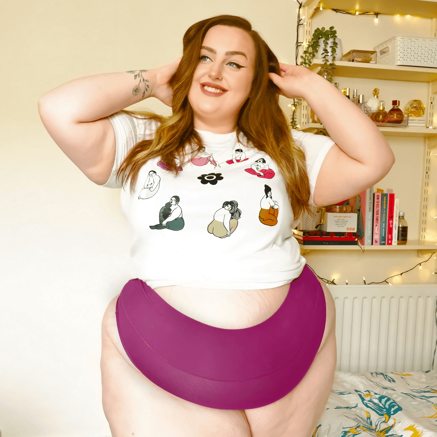 Organic Cotton G-String - Figgy Pudding