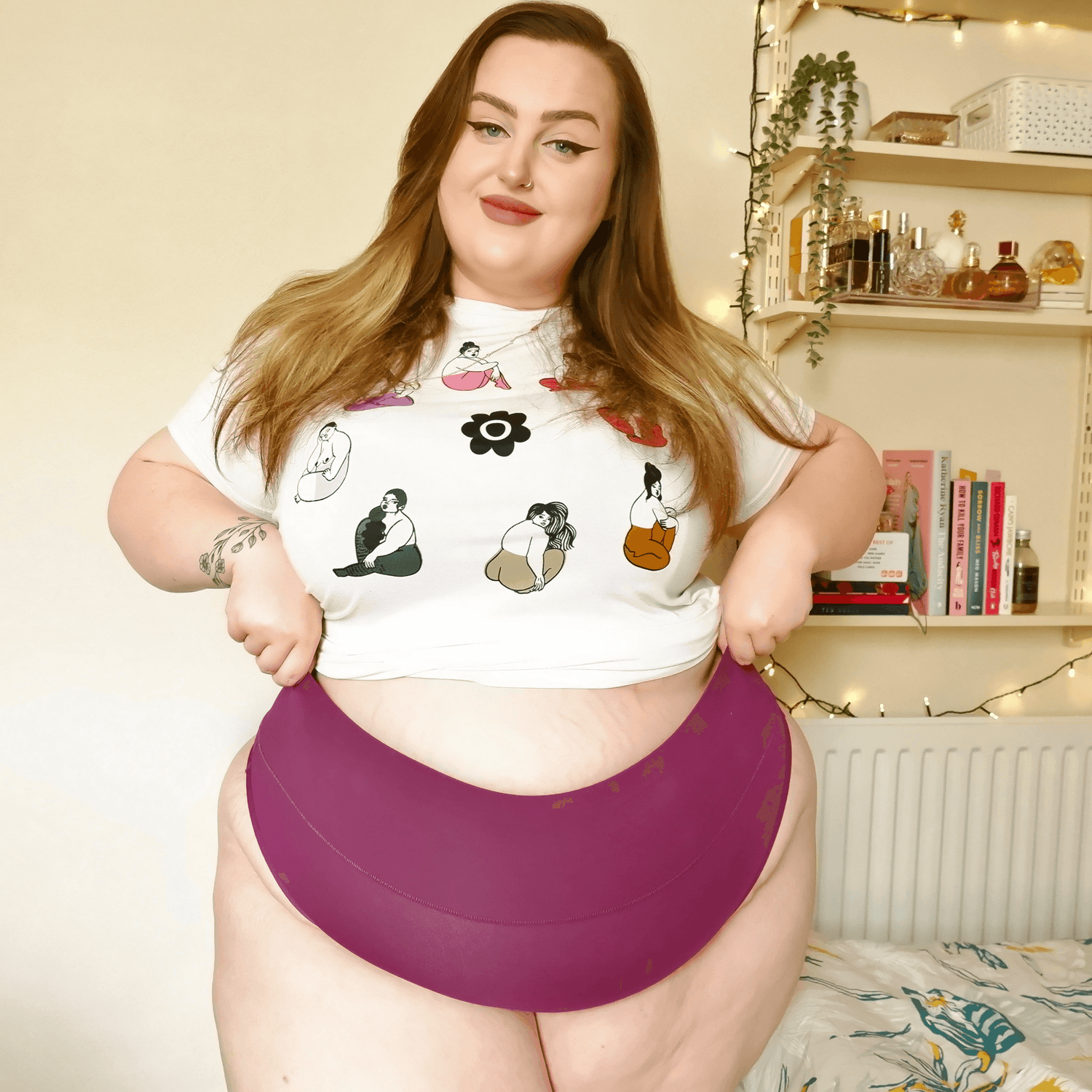 Organic Cotton G-String - Figgy Pudding