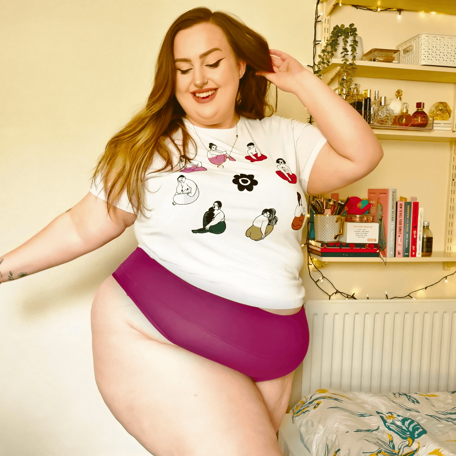 Organic Cotton G-String - Figgy Pudding