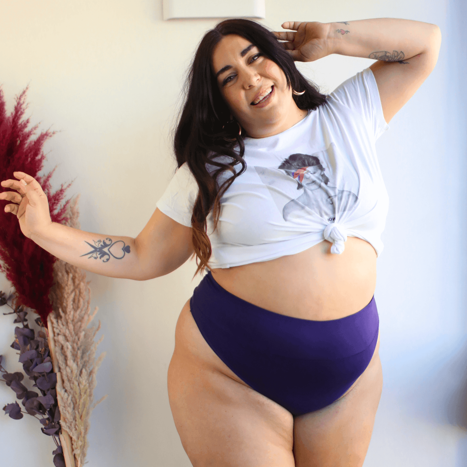 Organic Cotton G-String - Suffragette Purple