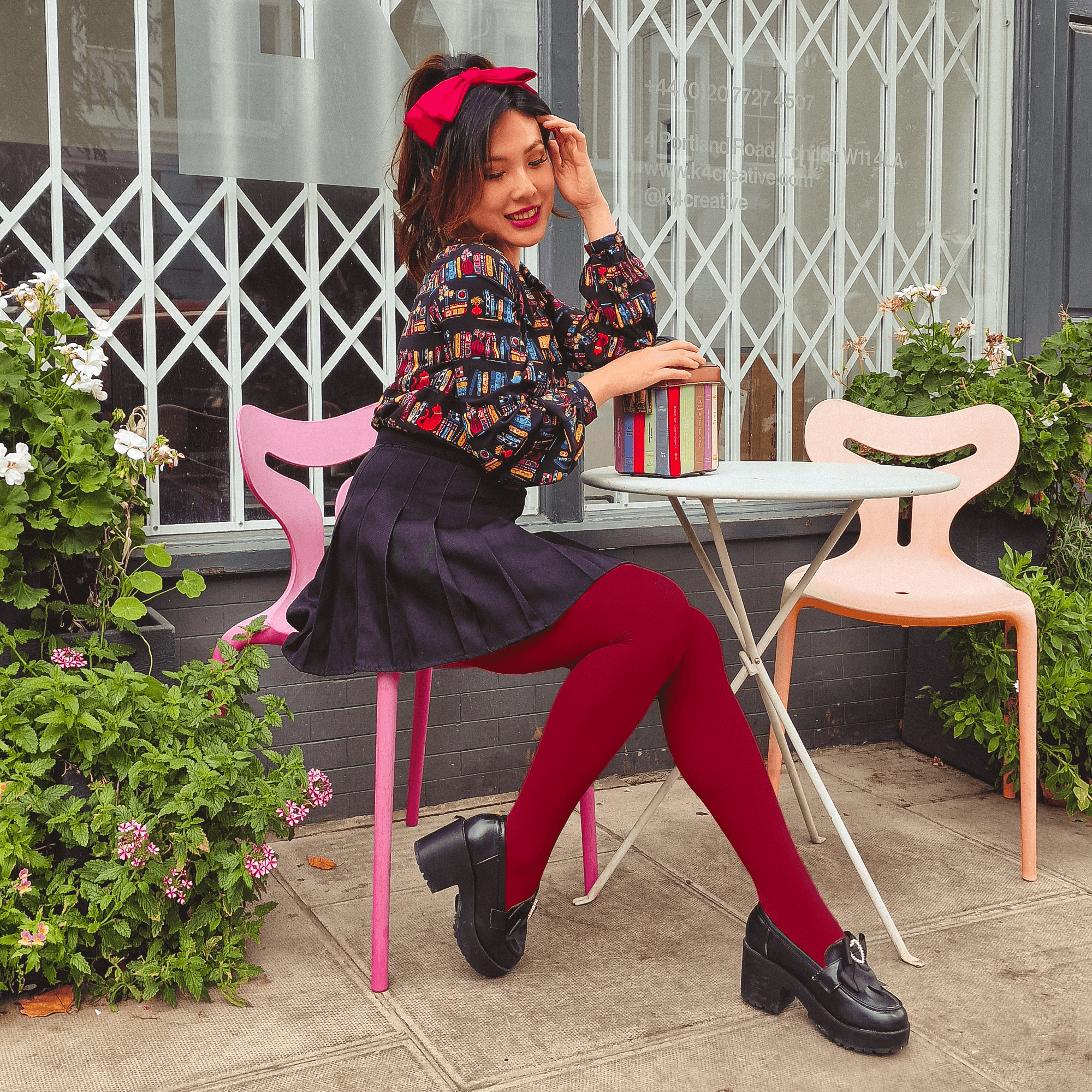 Opaque tights outfit hot sale