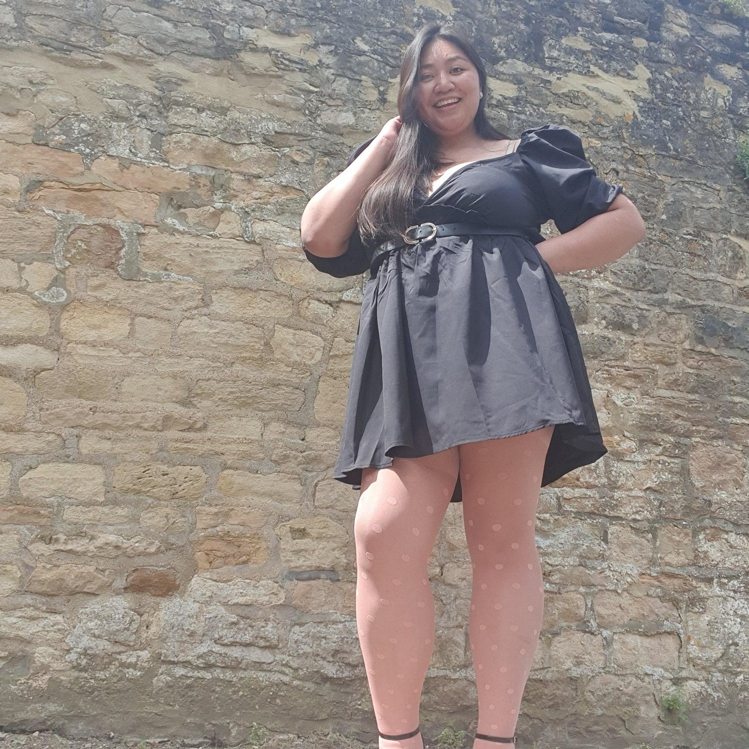 Tights - Semi-Opaque Polka - Abricot