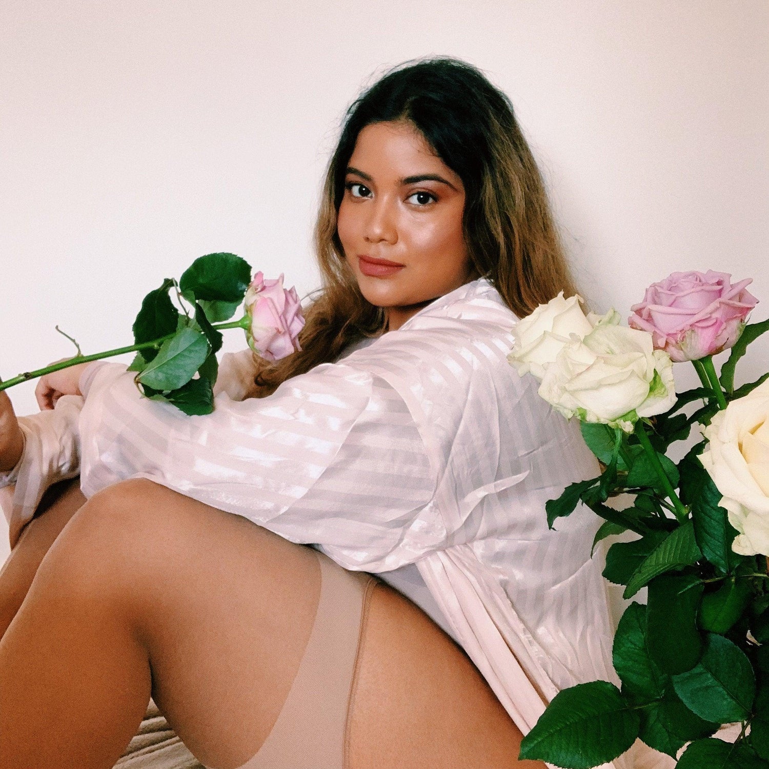 Core Tights - Sheer Mock Garter - Burlesque