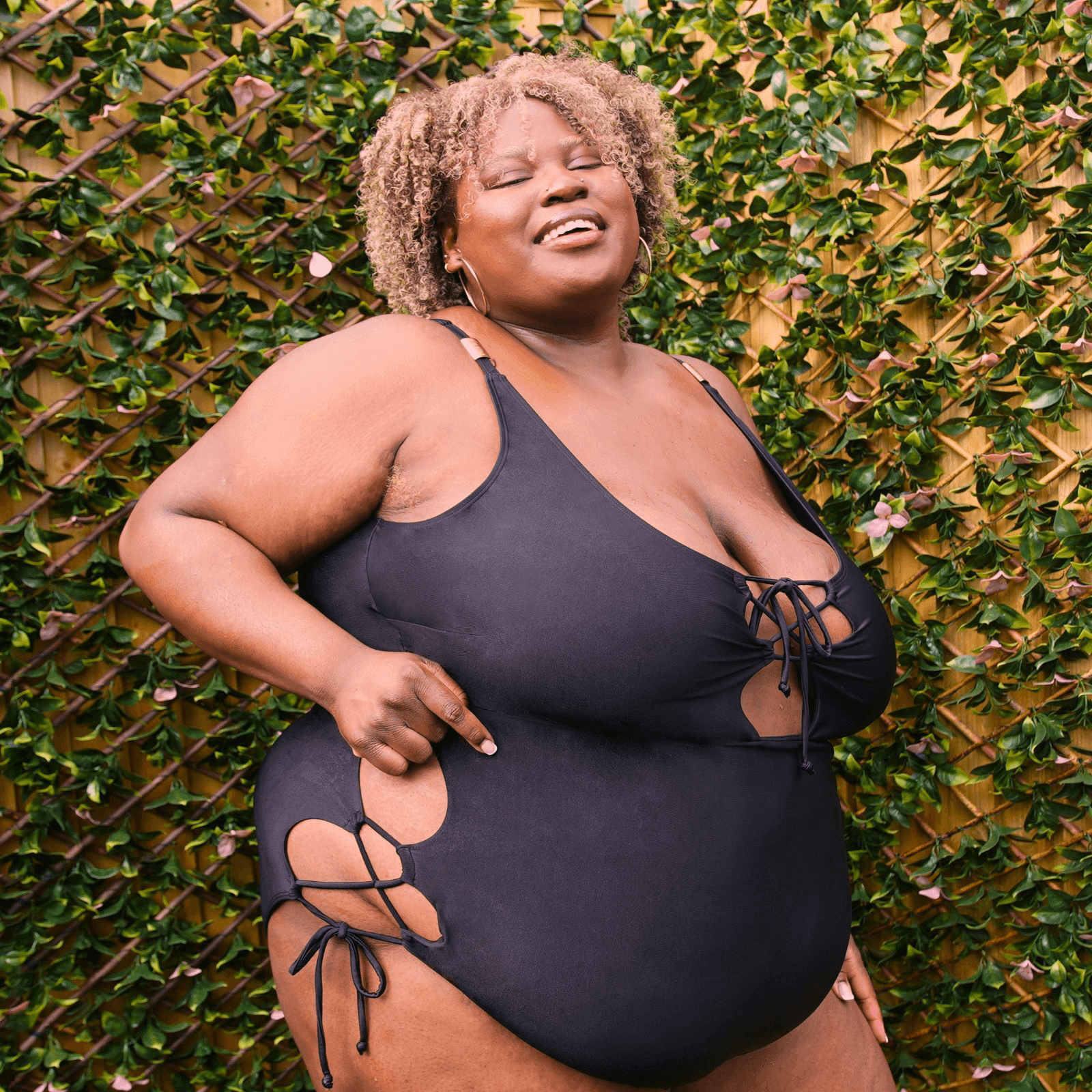 curvy babes group underwear Black Swimwear Suit - Snag – Snag Australia