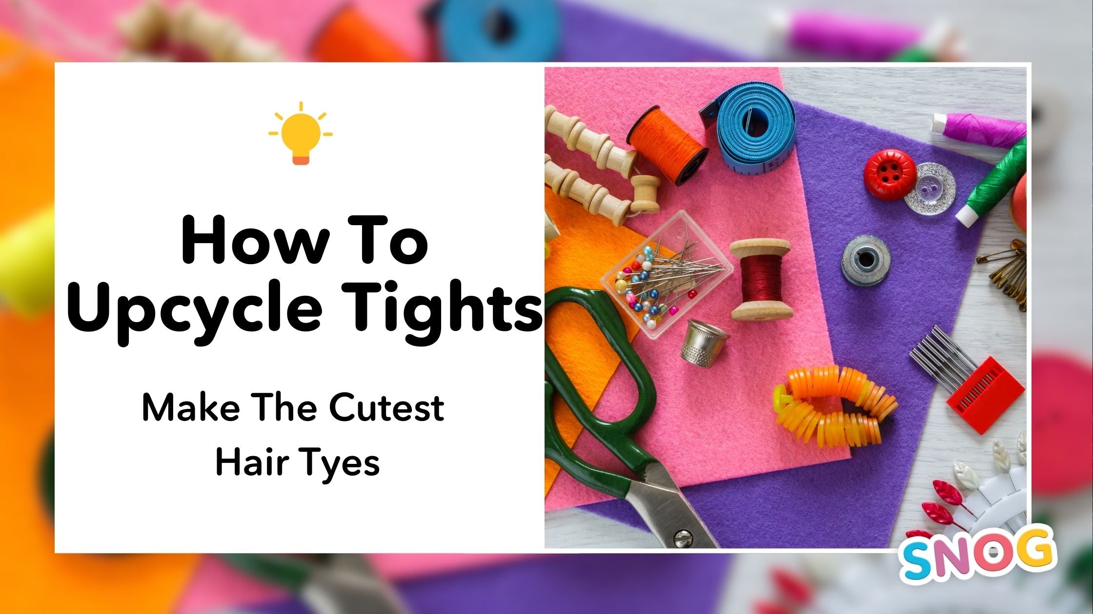Craft Hack How to Upcycle Snag Tights to Make Hair Ties! Snag Australia
