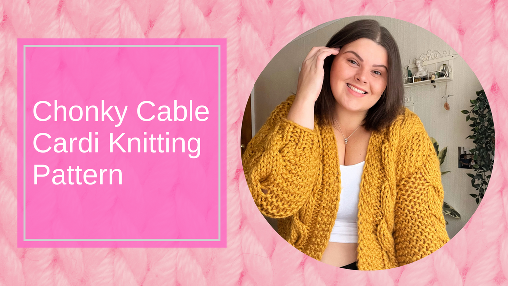 Chonky Yarn Cable Knit Cardi Pattern