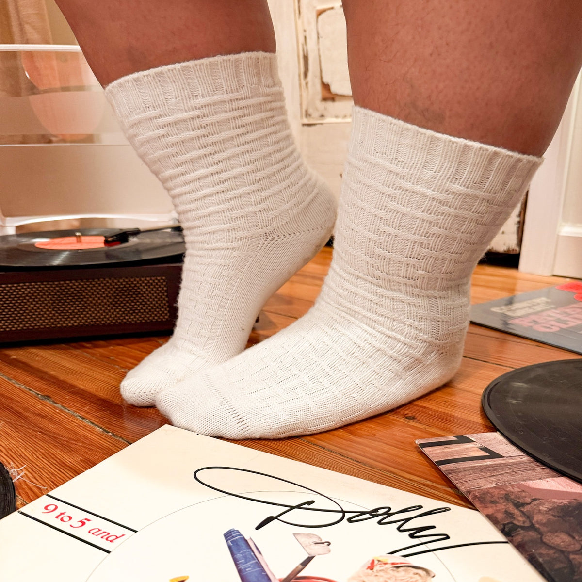 Everyday Crew Socks - 5 Pairs in White