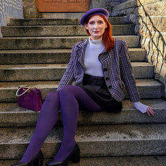 120 Denier Tights in Fancy Darkness