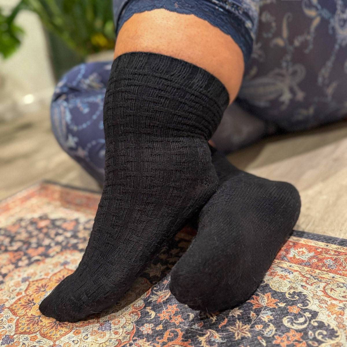 Everyday Crew Socks - 5 Pairs in Black