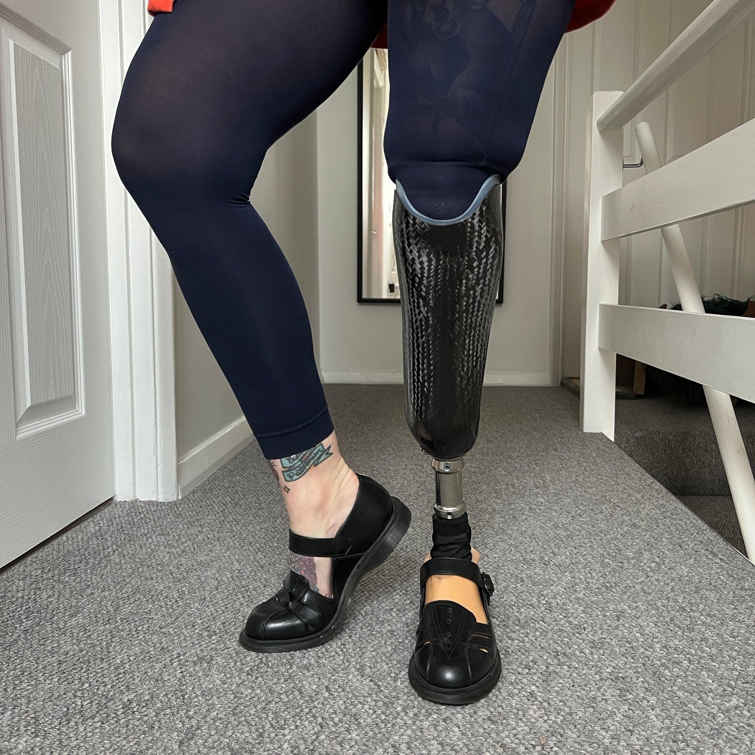 Footless Tights - Navy