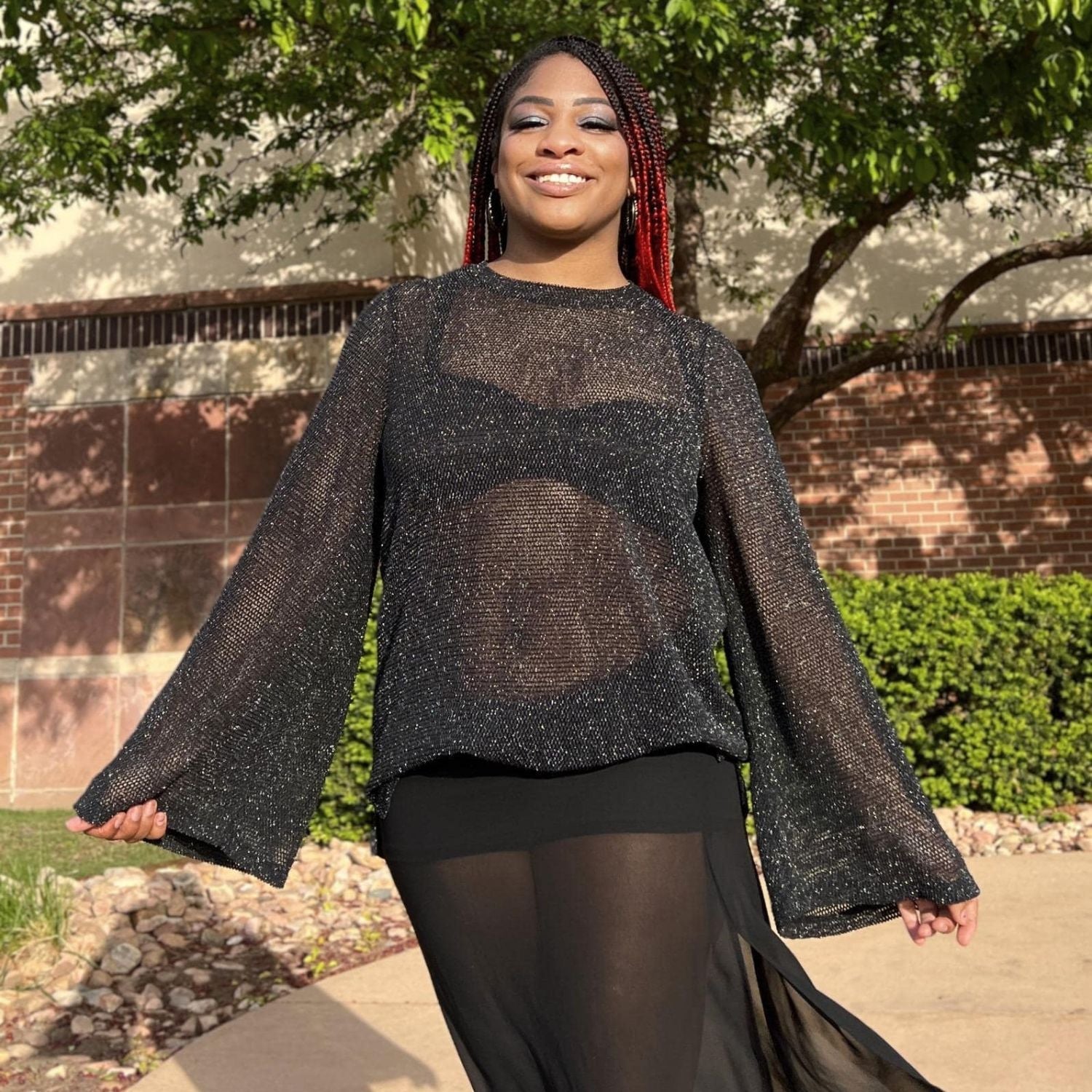 Sparkly fishnet top hotsell