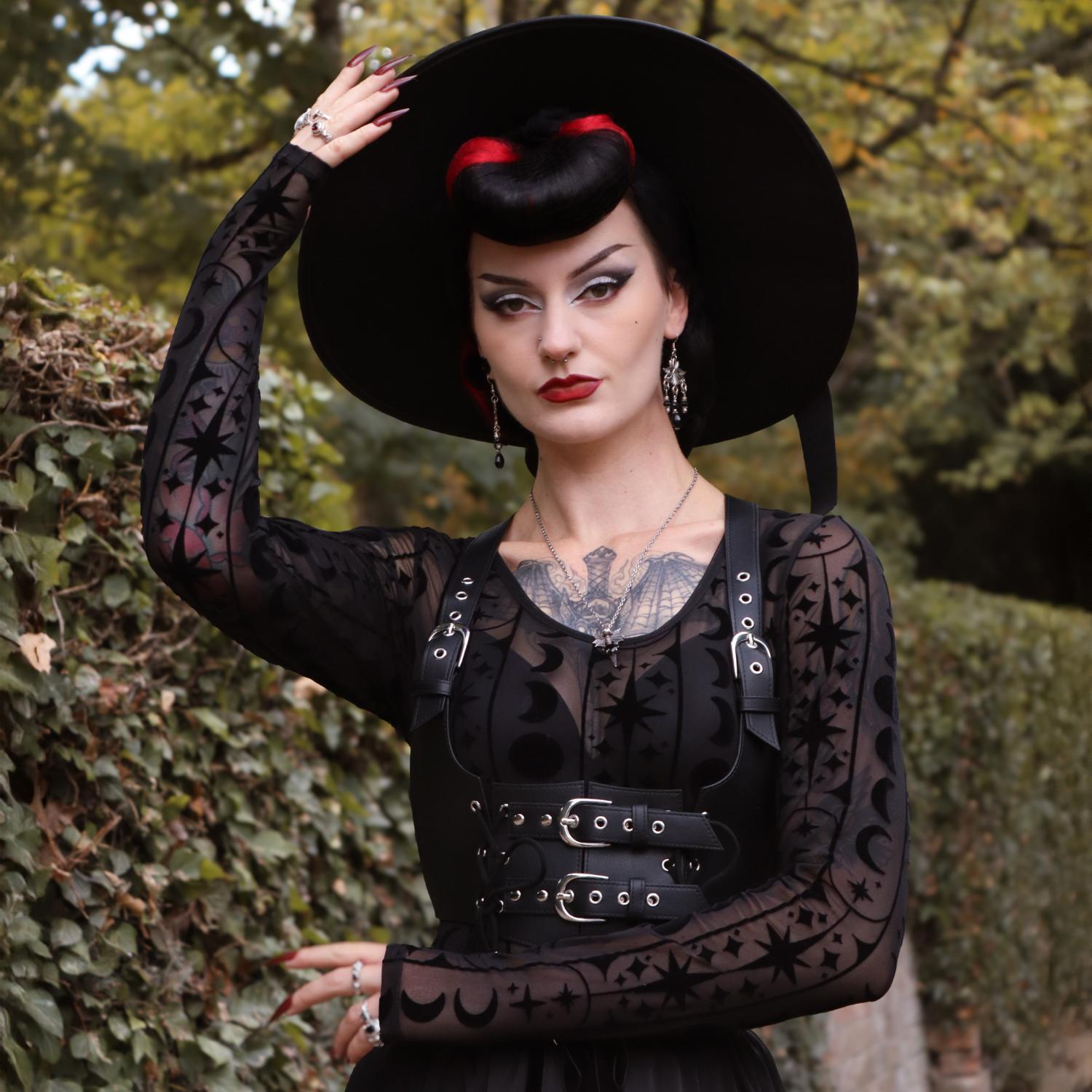 Lace Underbust Harness - Black
