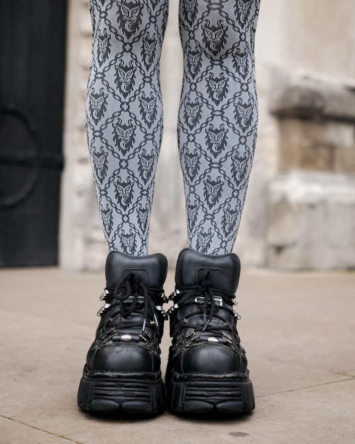 Yule Regret It Tights - Grey