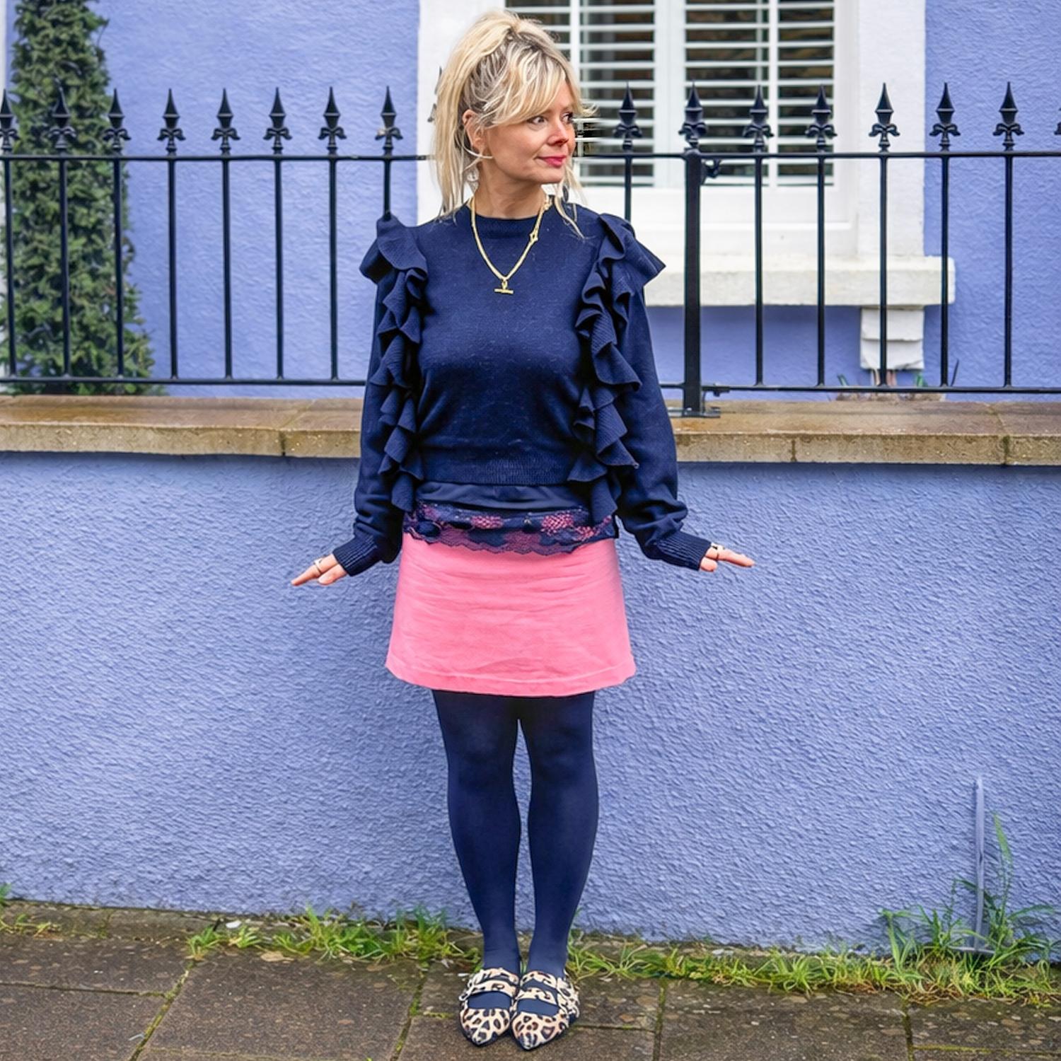 Stay Cool 80 Denier Tights - Navy